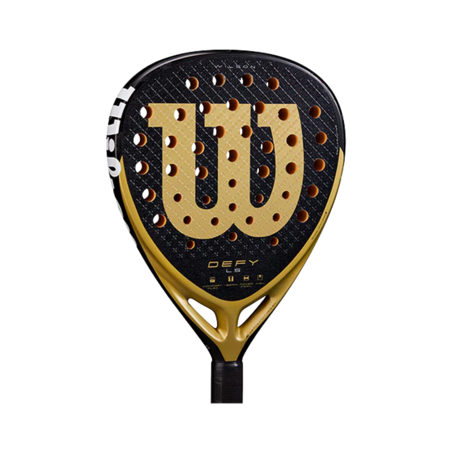 Wilson Defy LS V1 Padel Racket - Black/Gold