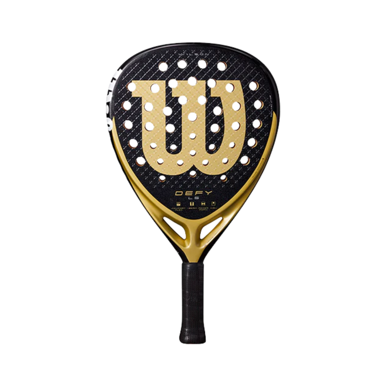 Wilson Defy LS V1 Padel Racket - Black/Gold