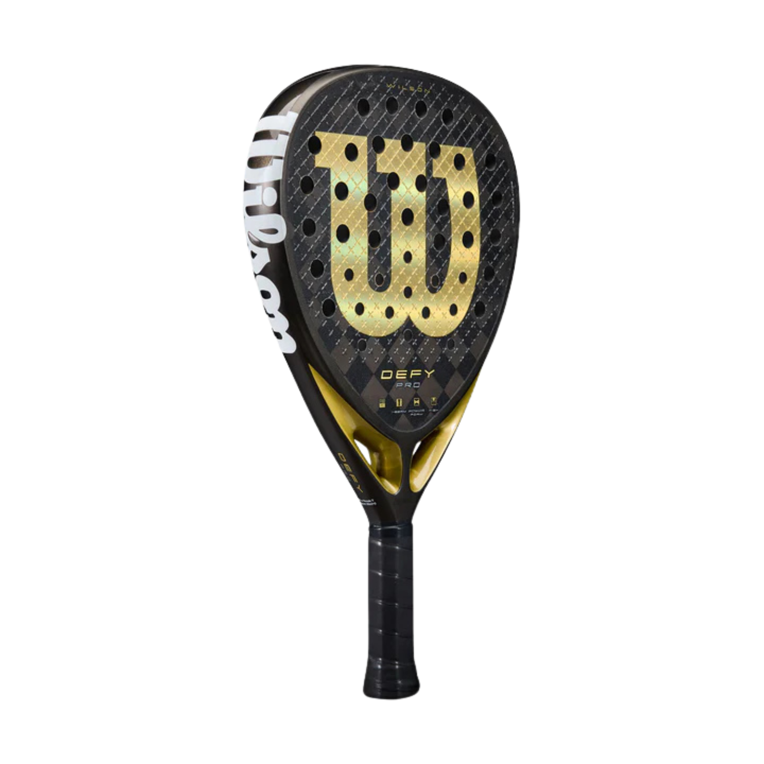 Wilson Defy Pro V1 Padel Racket - Black/Gold