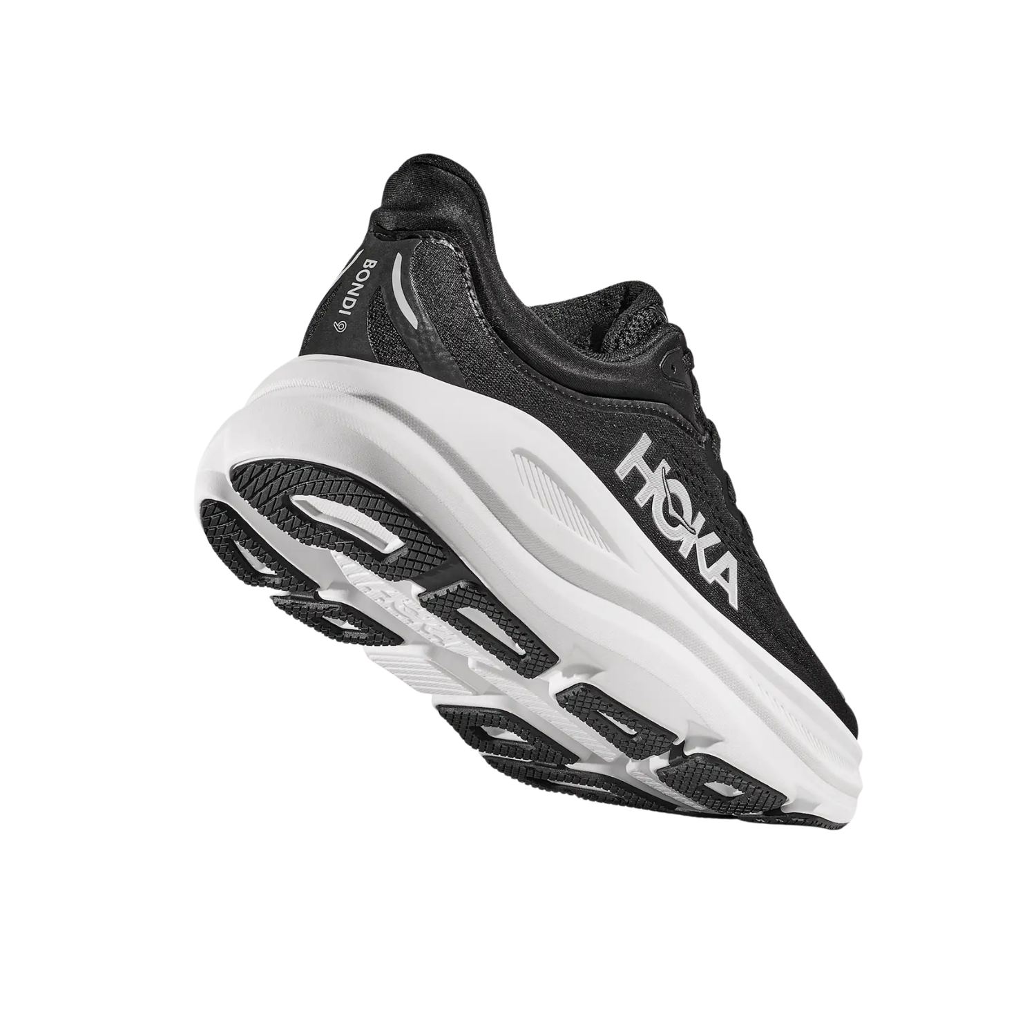 Hoka Bondi 9 Running Shoe Women - Black/White Running Shoes Hoka