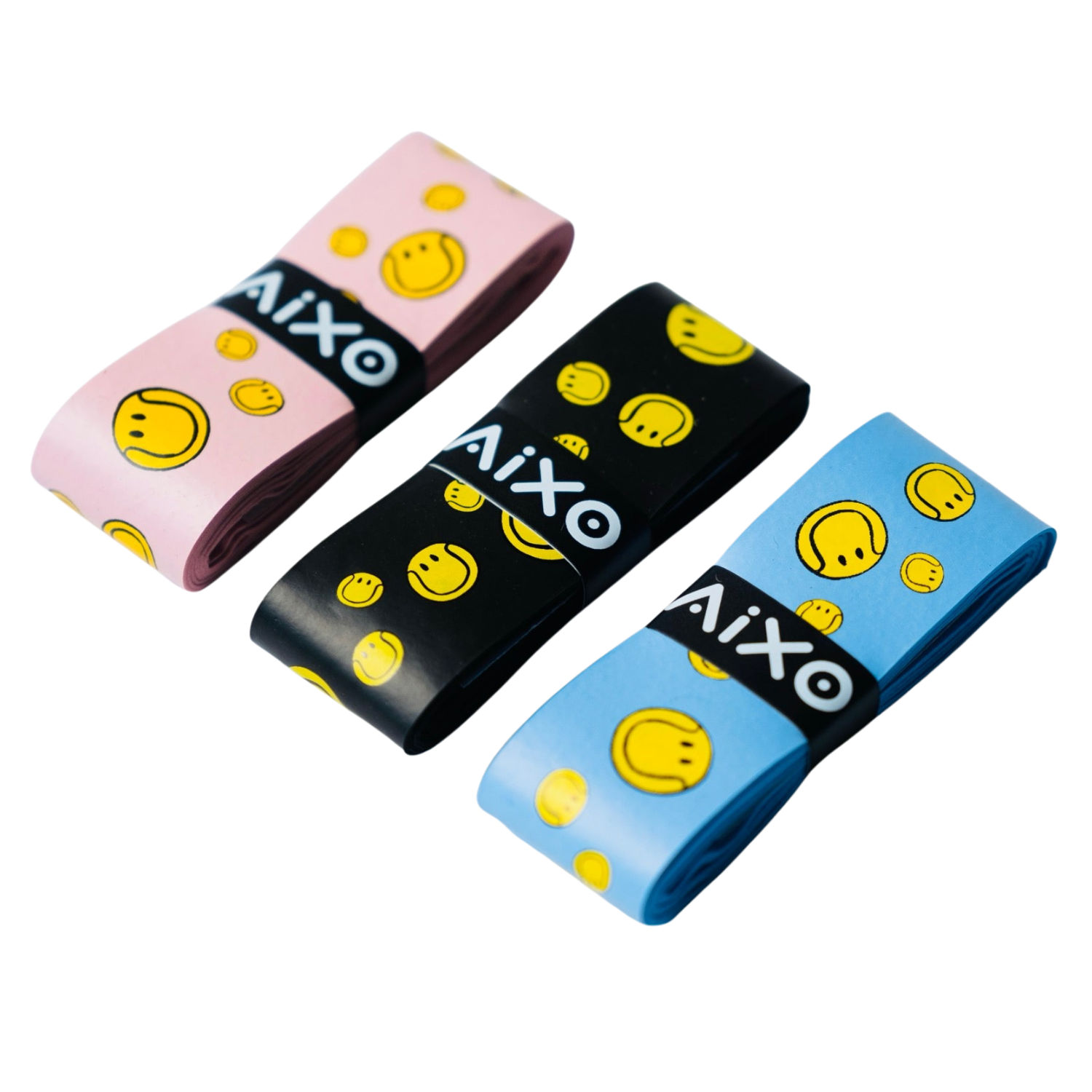 Aixo Smiley Ball Dry Overgrip Pink Overgrips Aixo