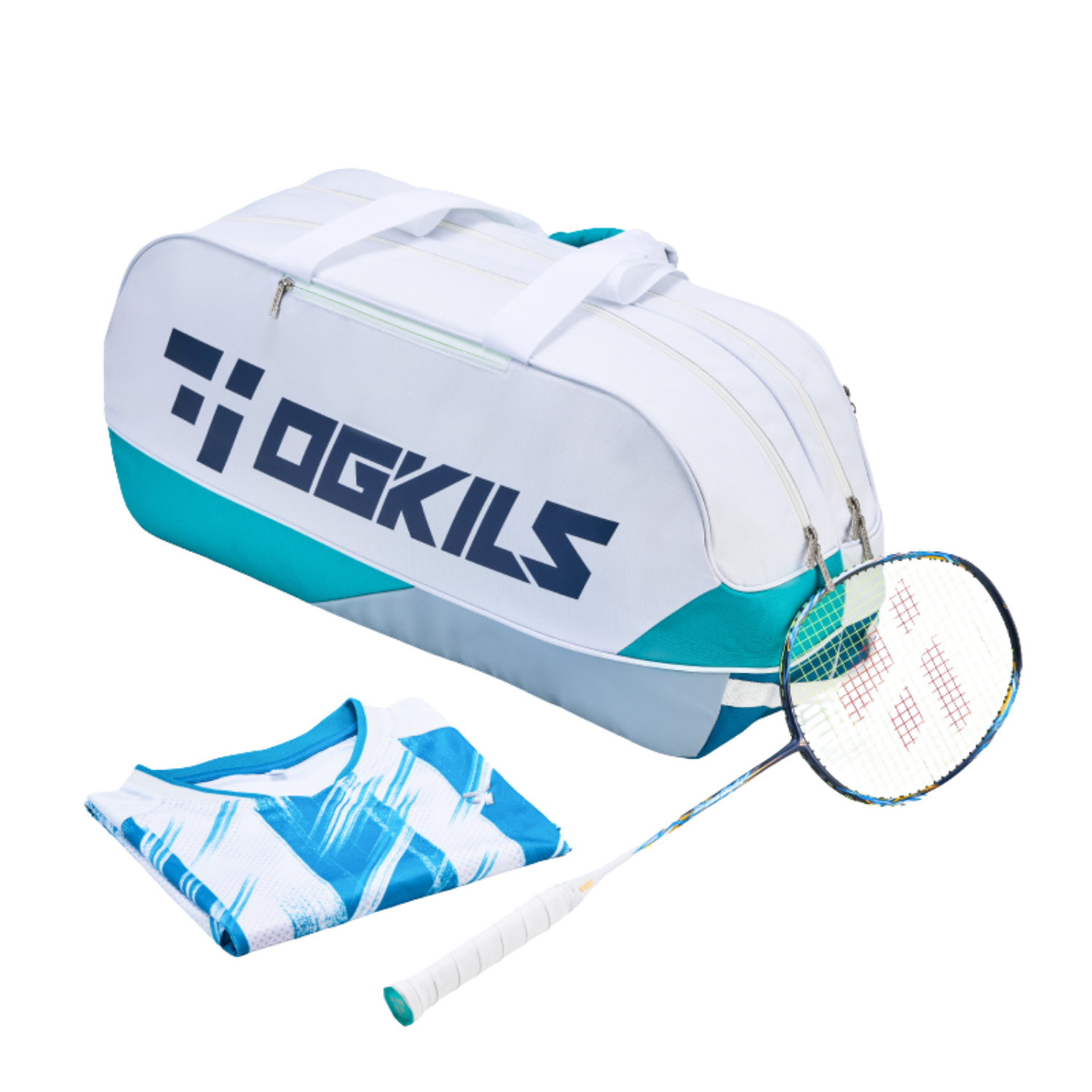 OGKILS Tournament Racket Bag - White