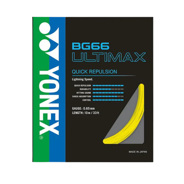 Yonex BG66 Ultimax Badminton String (10m Set) White