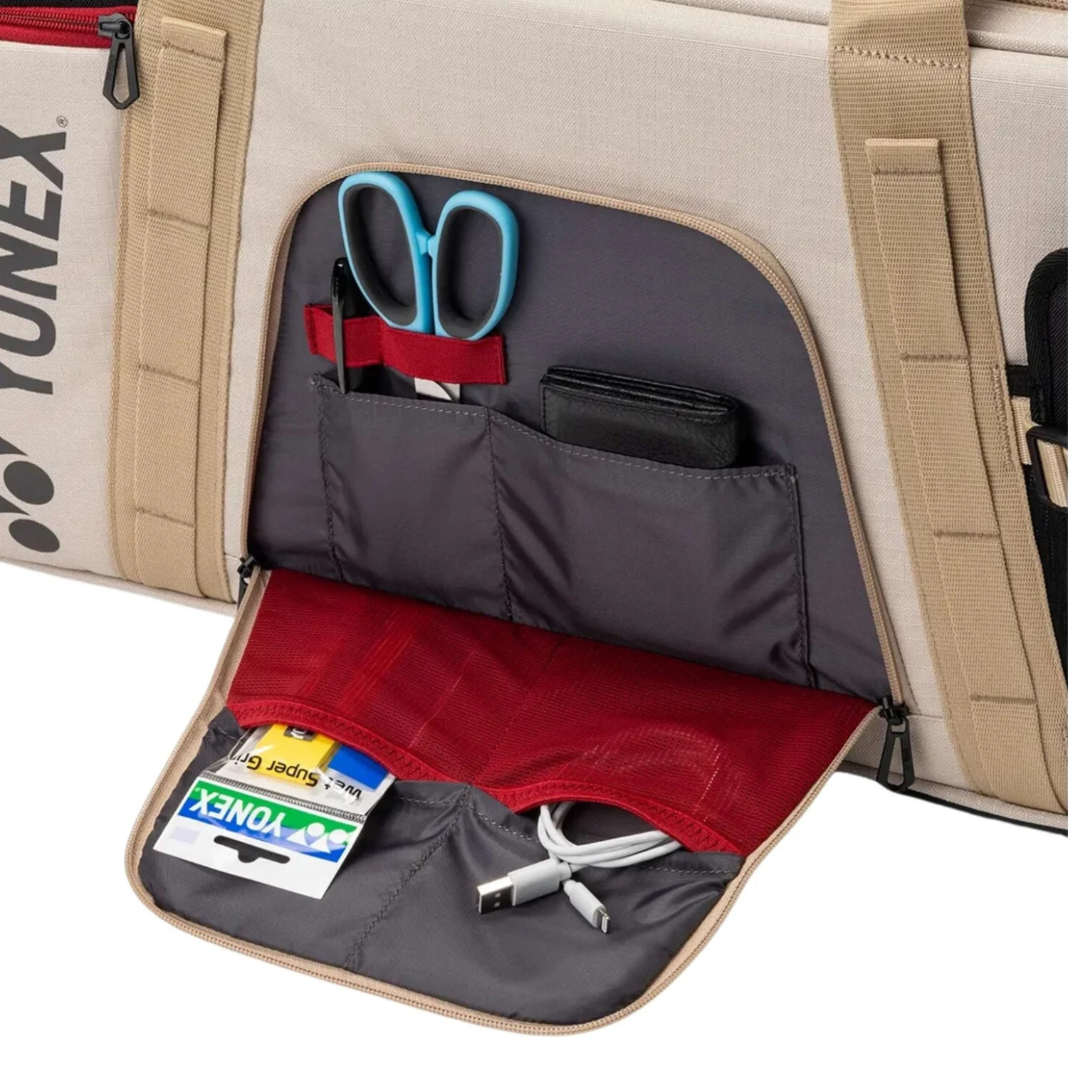Yonex BA72631WEX Gearlogic Tournament Bag - Beige