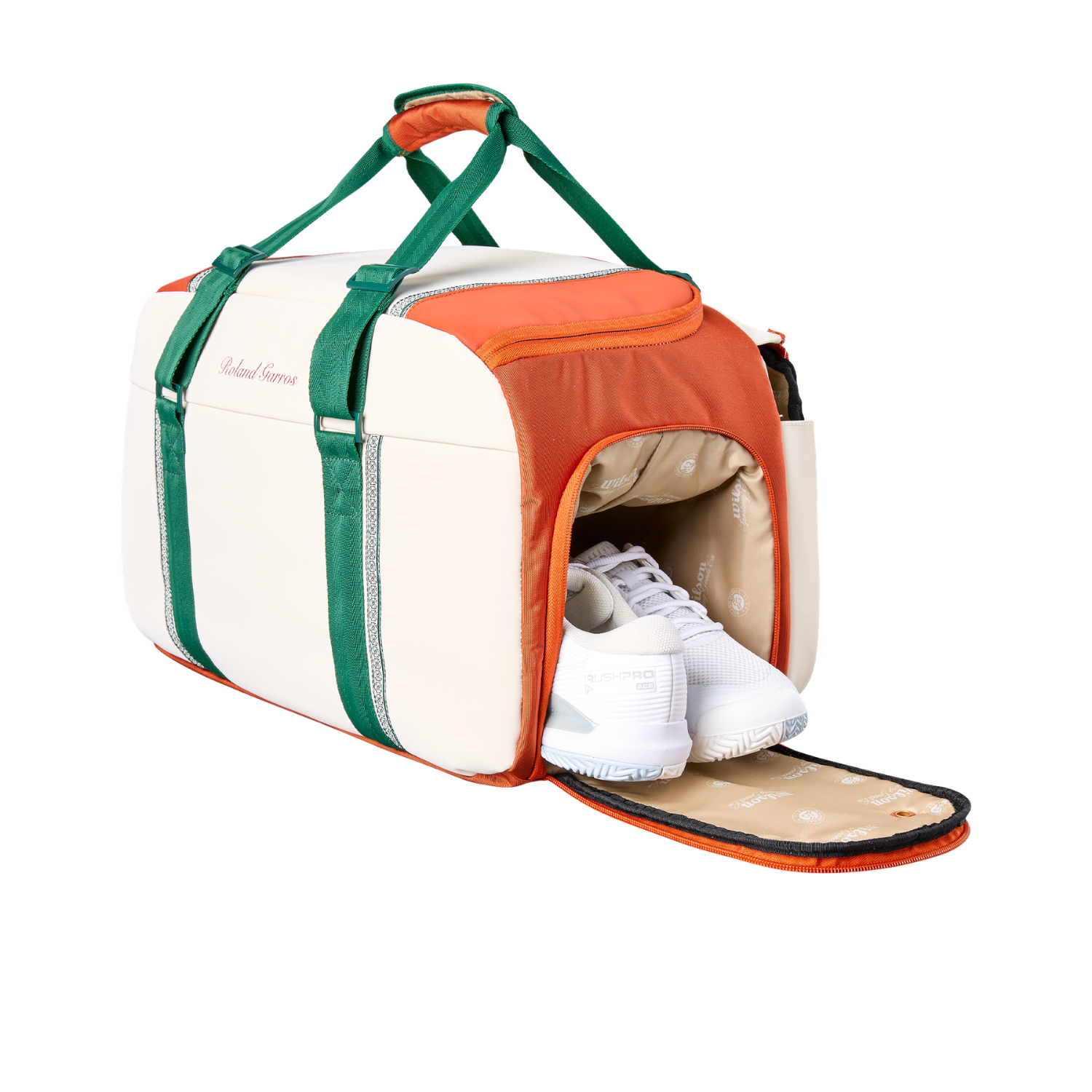 Wilson Roland Garros 2026 Small Duffle - Cream/Green
