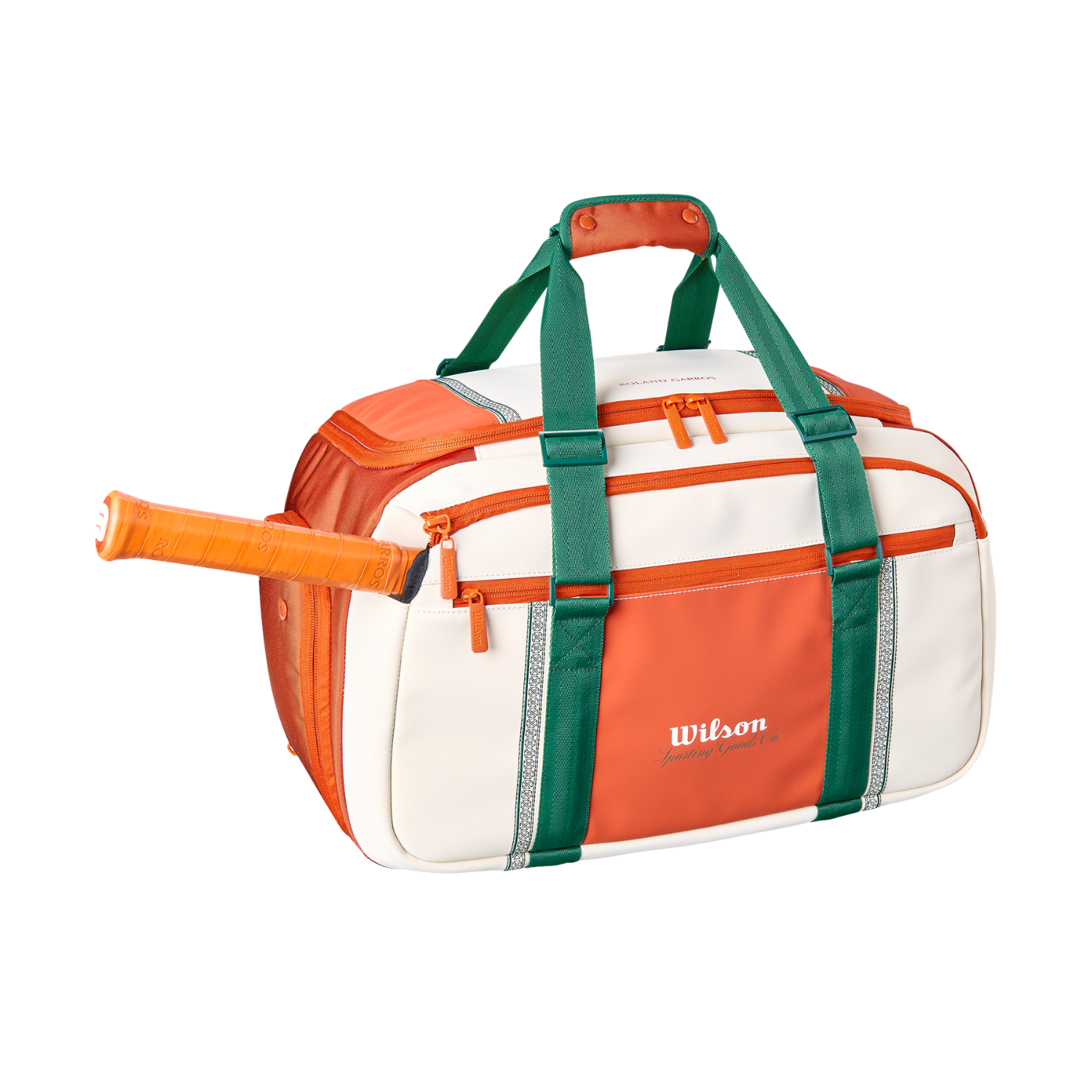 Wilson Roland Garros 2026 Small Duffle - Cream/Green