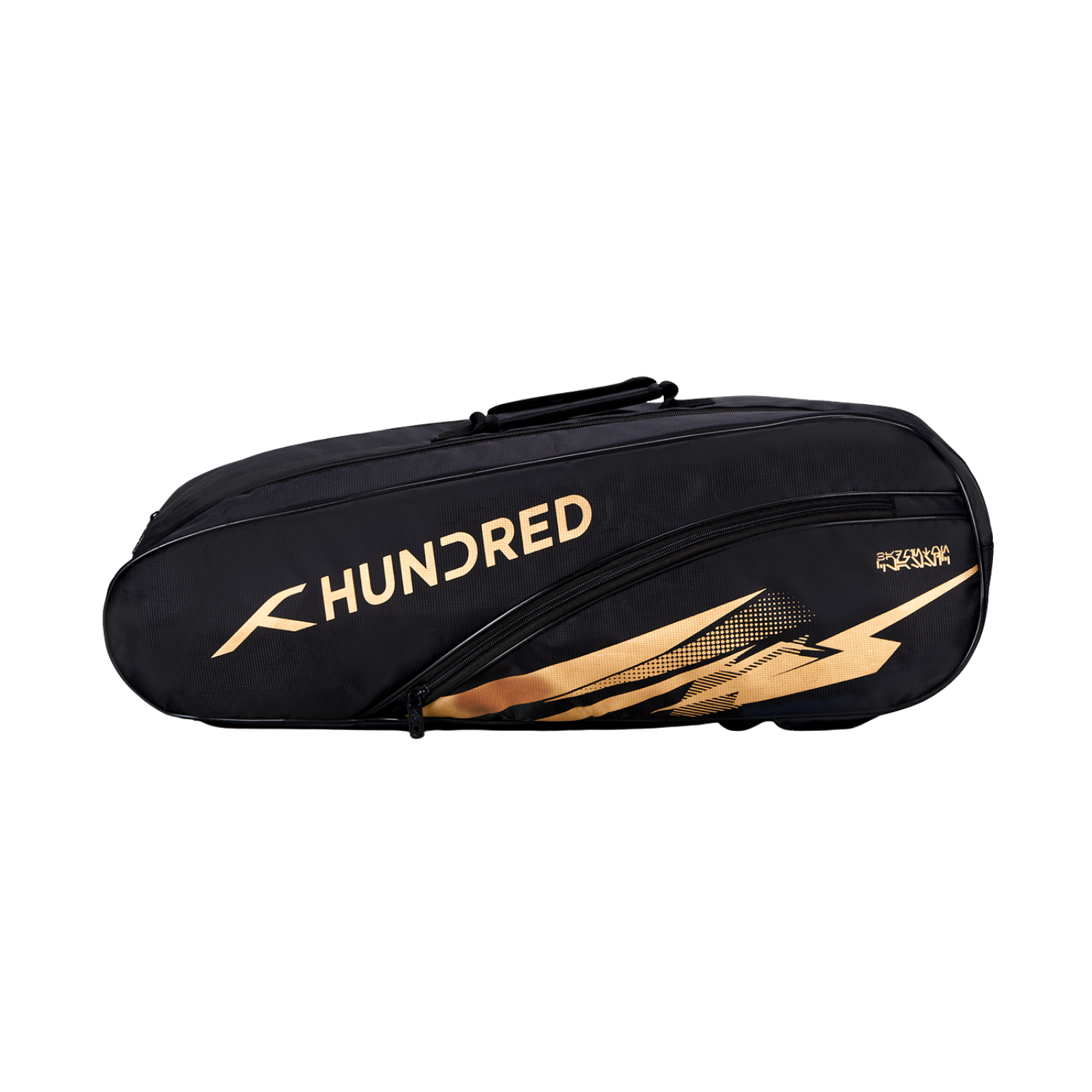 Hundred Cosmogear Badminton Kitbag - Black Black 6 Racket Luggage Hundred
