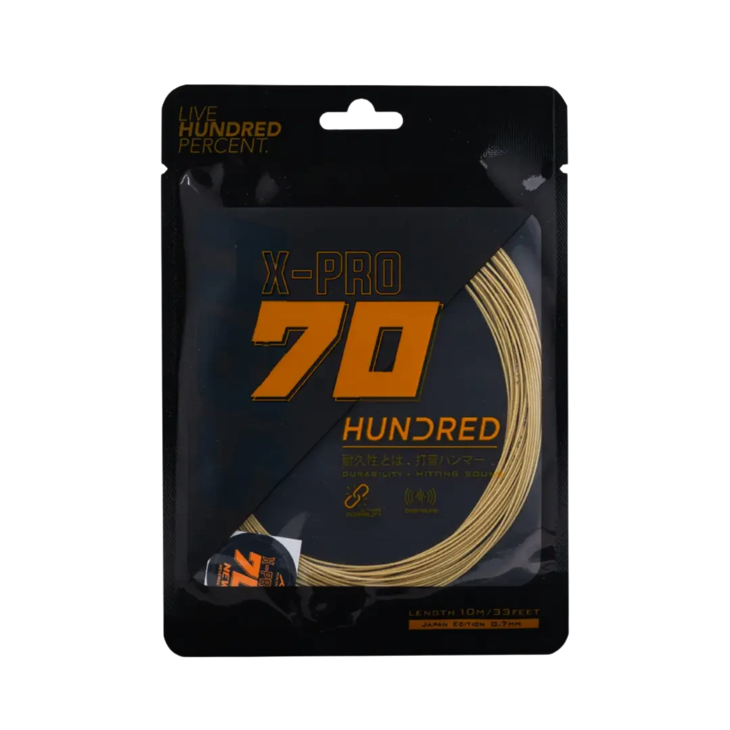 Hundred 70 X Pro Badminton String HBAA-3M016-8 String (Packs) Hundred