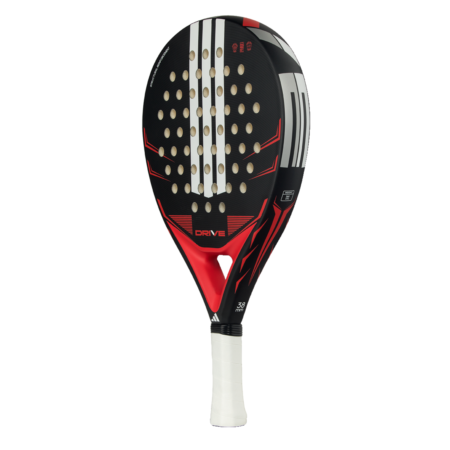 Adidas Drive Black 2026 Padel Racket - Black/Red