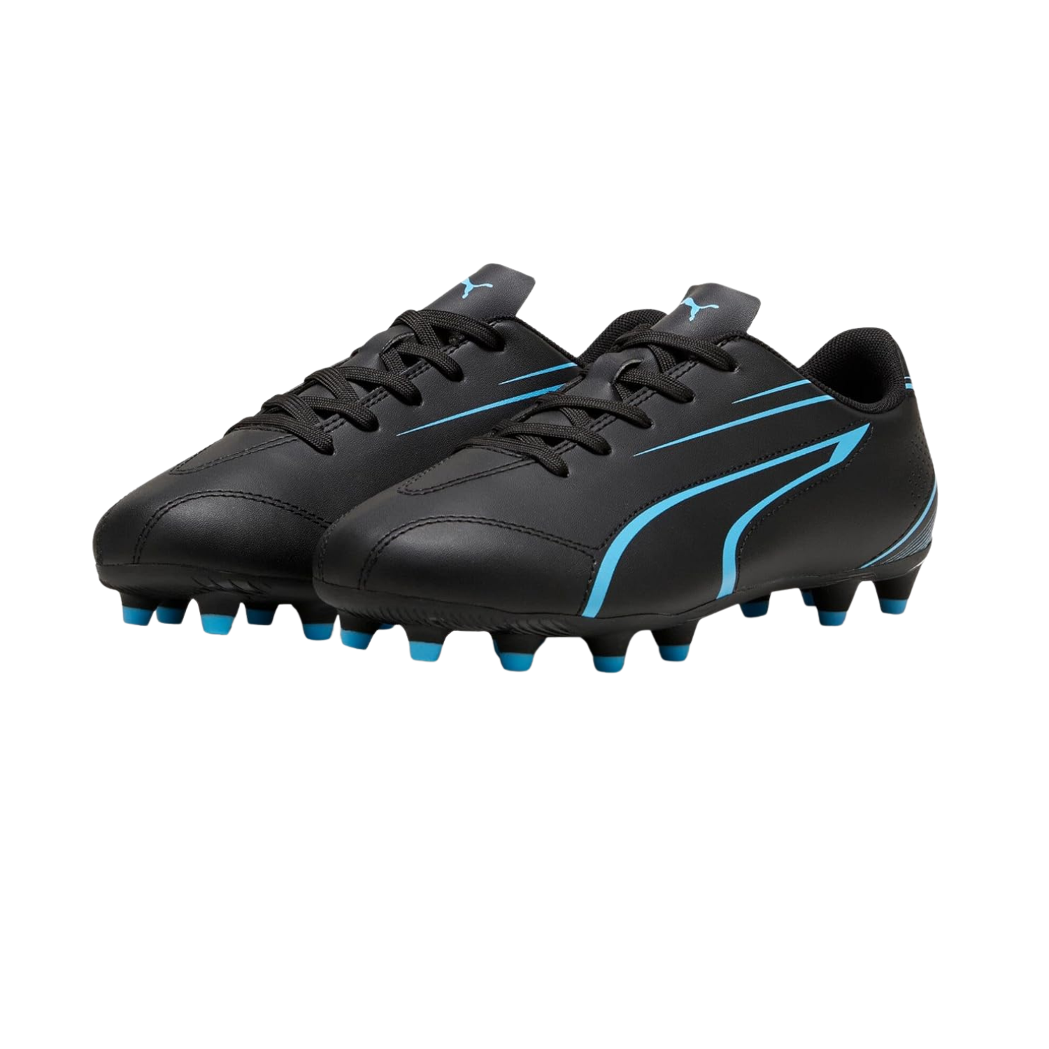 Puma Vitoria FG/AG Football Boots Unisex - Puma Black/ Luminous Blue 107483-05