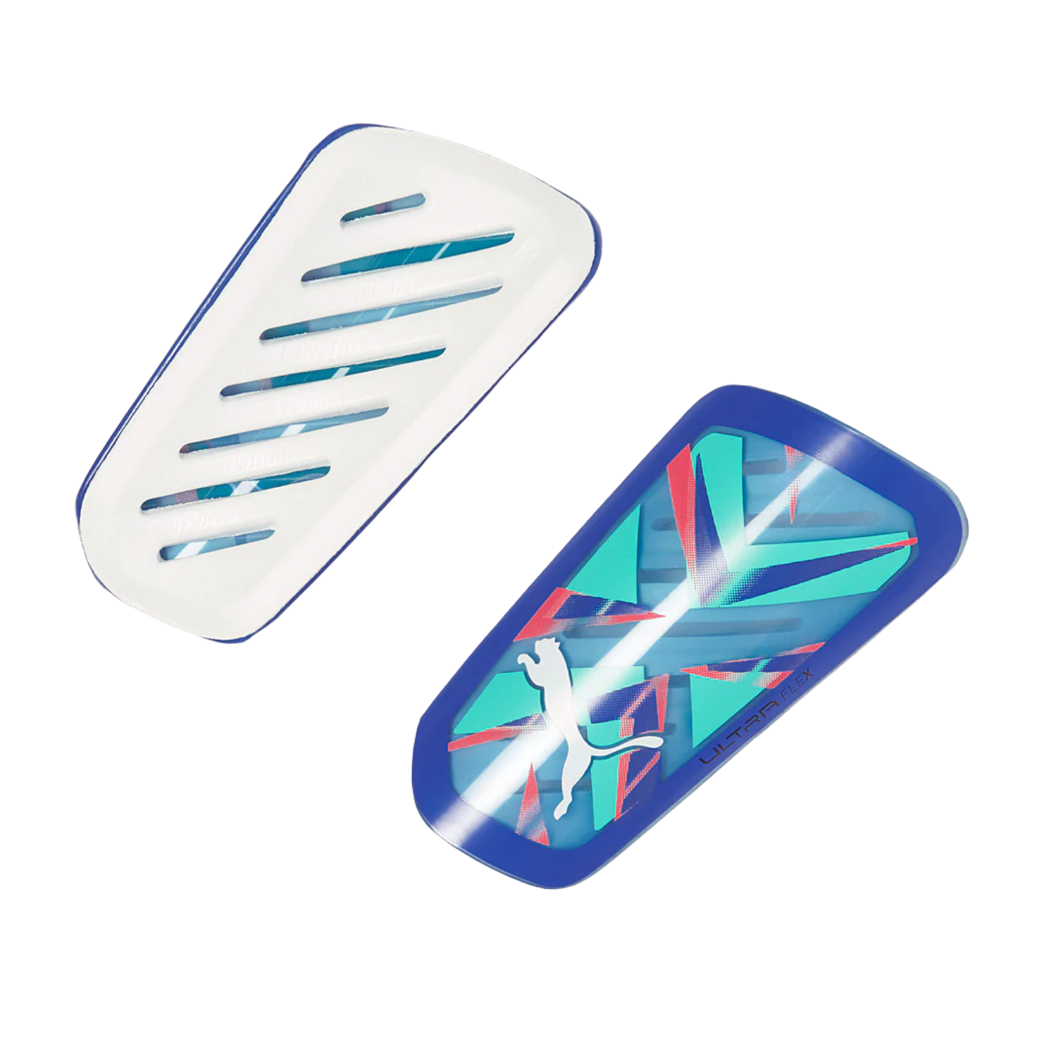 Puma Ultra Flex Sleeve Shin Guards Unisex - Bluemazing/ Electric Pepperming 030871