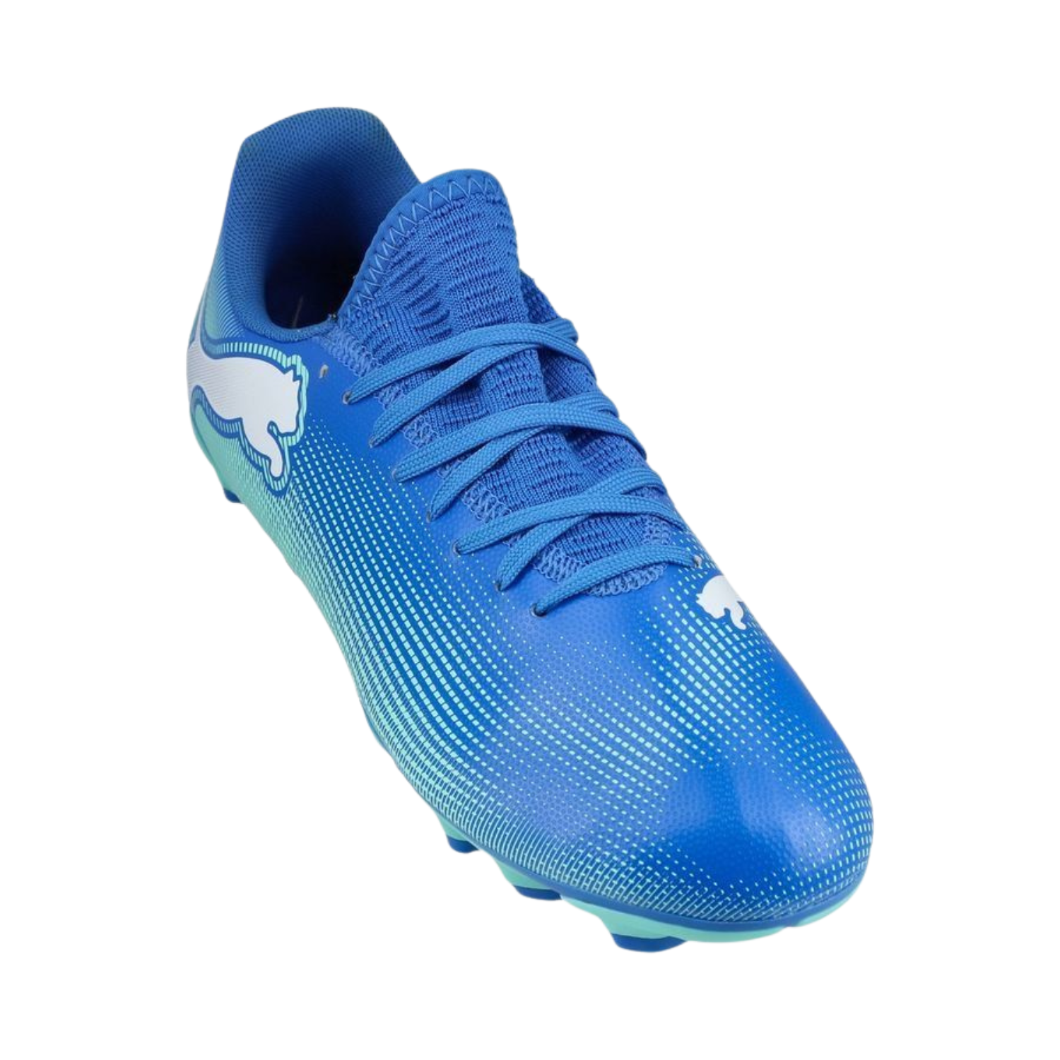 Puma Future 7 Play FG/AG Football Boots Unisex - Hyperlink Blue/Mint/Puma White (107939)