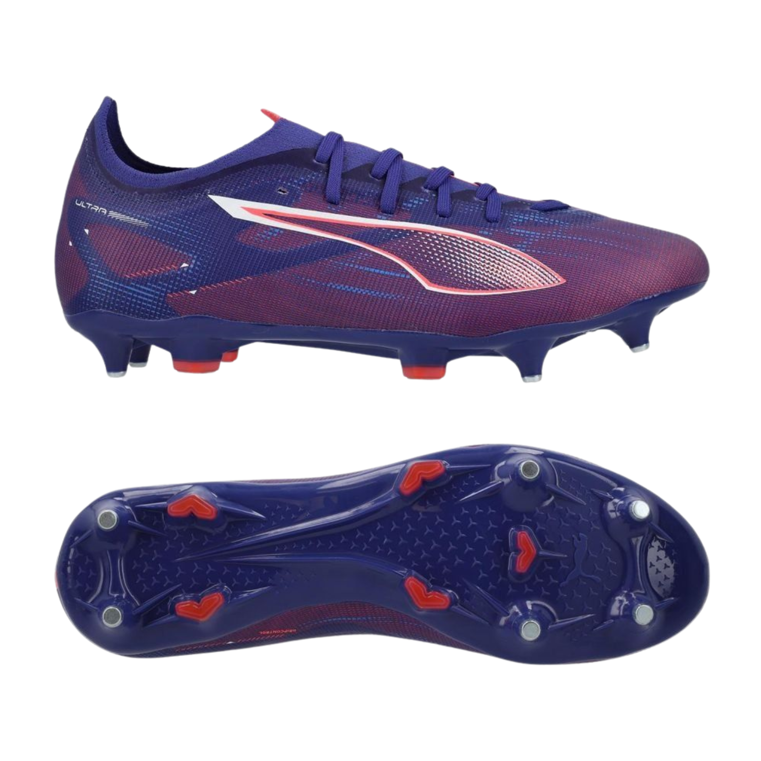Puma Ultra 5 Play MXSG Football Boots Unisex - Lapis Lazuli/ Puma White/ Sunset Glow 107904
