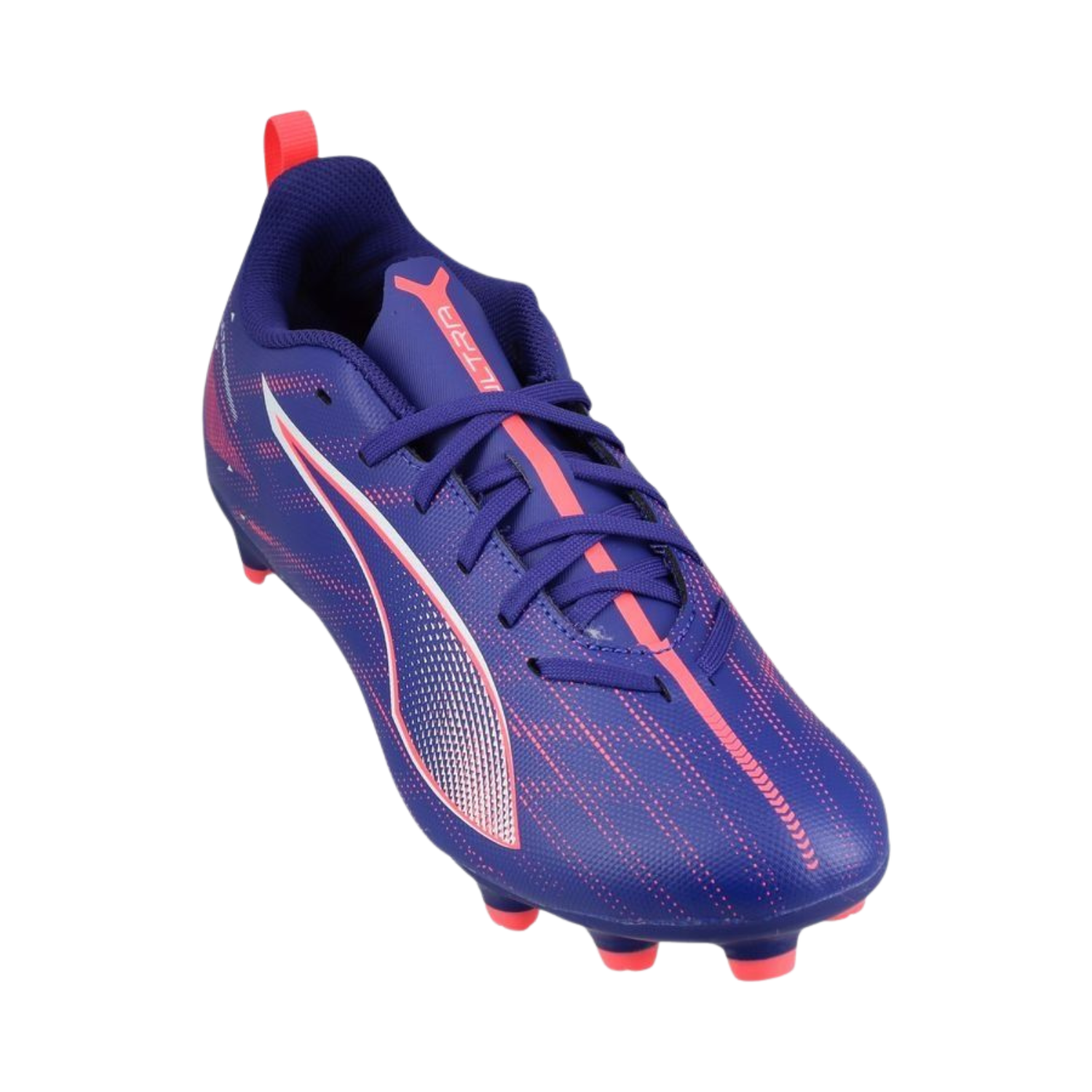 Puma Ultra 5 Play FG/AG Football Boots Junior - Lapis Lazuli/ Puma White/ Sunset Glow 107695