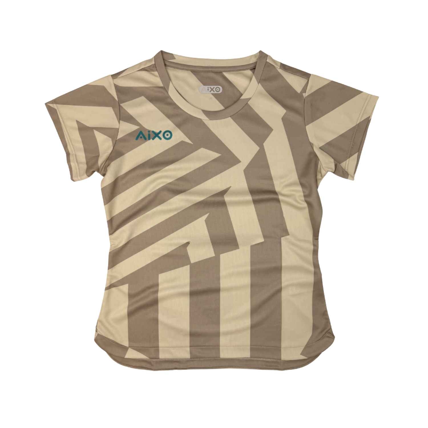 AIXO Chaos Camo Womens T-Shirt - Stone