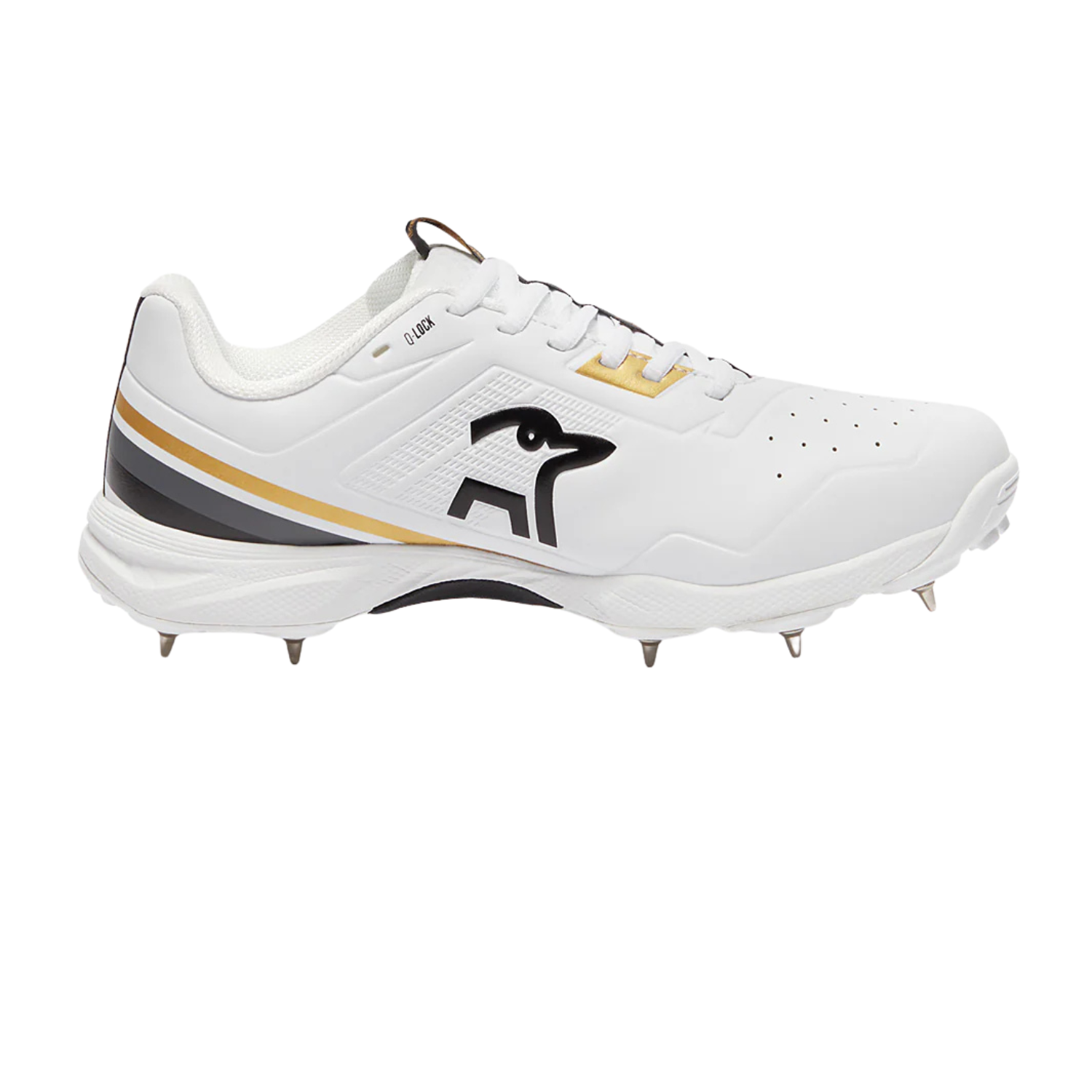Kookaburra KC 3.0 Cricket Spikes - White/Gold