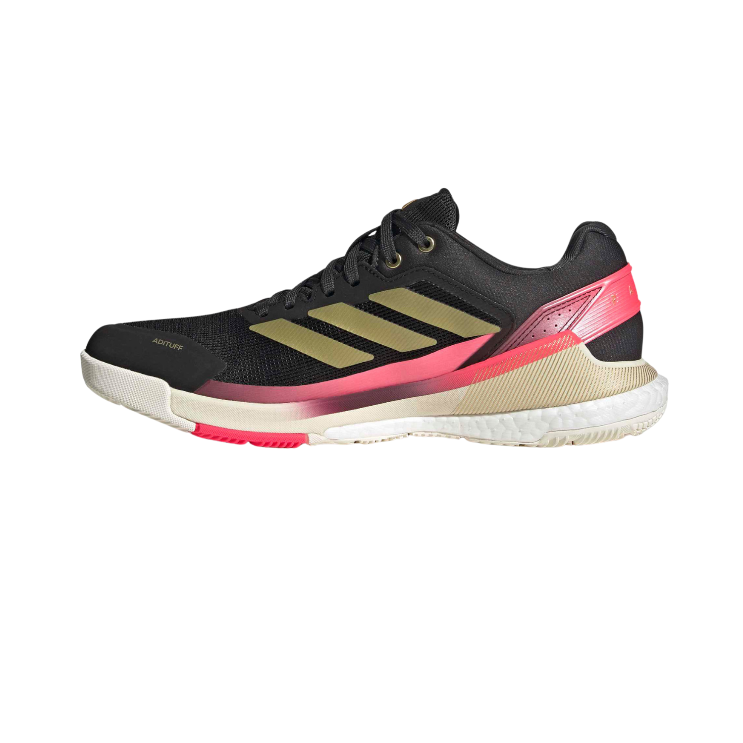 Adidas Crazyquick Boost Padel Shoe Men - Black/Gold/Pink