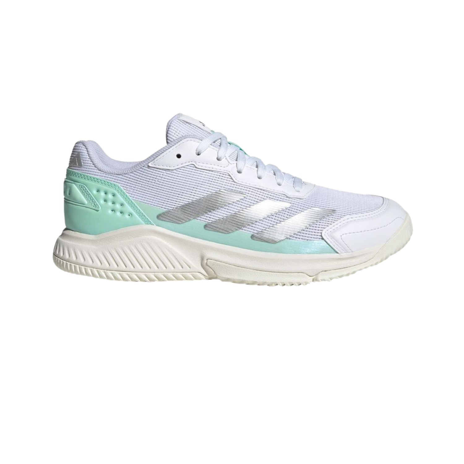 Adidas Courtquick Padel Shoe Women - White/Silver/Mint