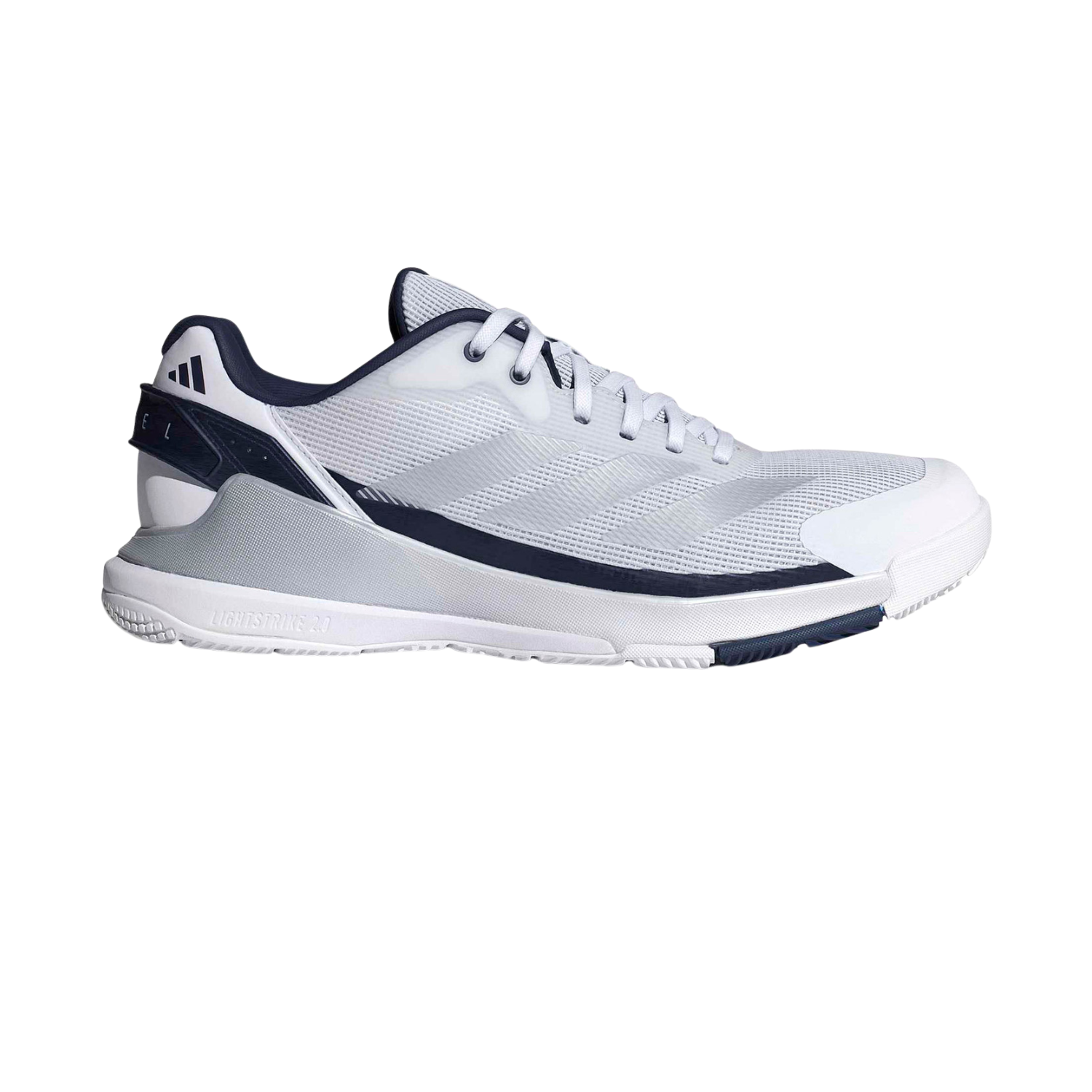 Adidas Crazyquick Lightstrike Padel Shoes Men - White/Silver/Dark Blue
