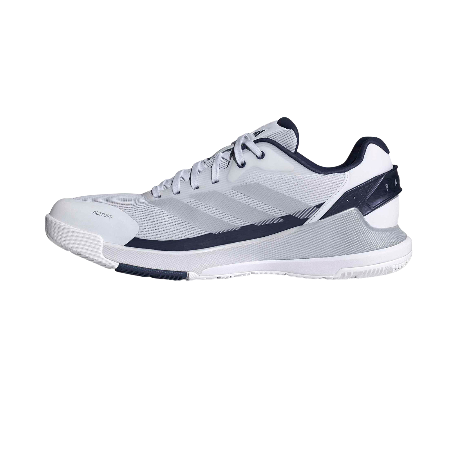 Adidas Crazyquick Lightstrike Padel Shoes Men - White/Silver/Dark Blue