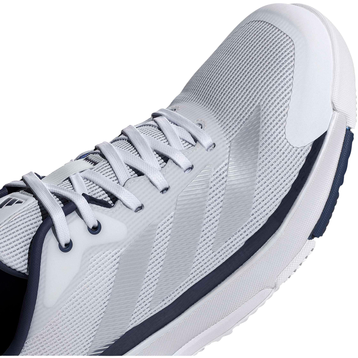 Adidas Crazyquick Lightstrike Padel Shoes Men - White/Silver/Dark Blue