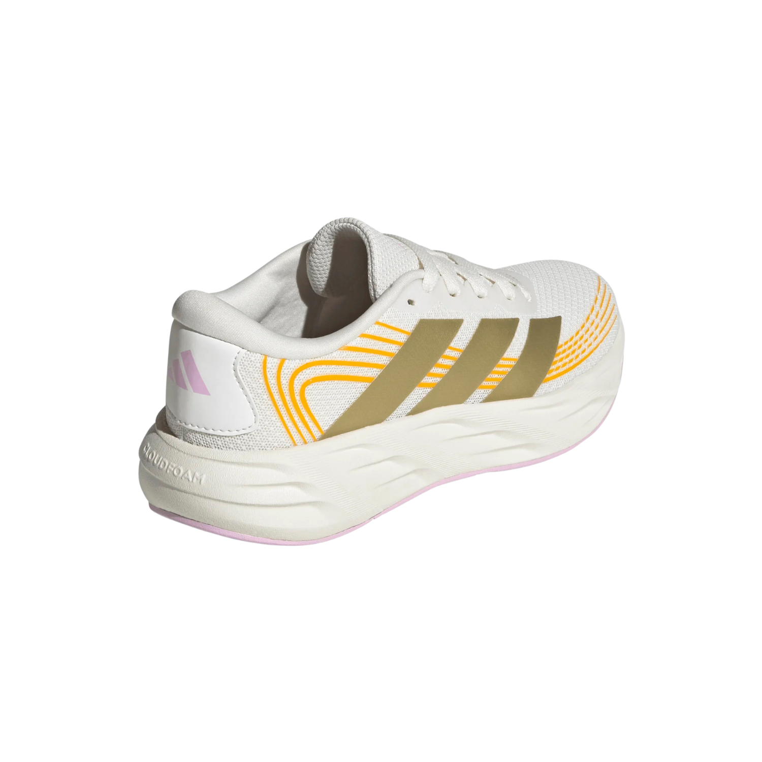 Adidas Galaxy 8 Running Shoe Junior - White/Gold/Lilac
