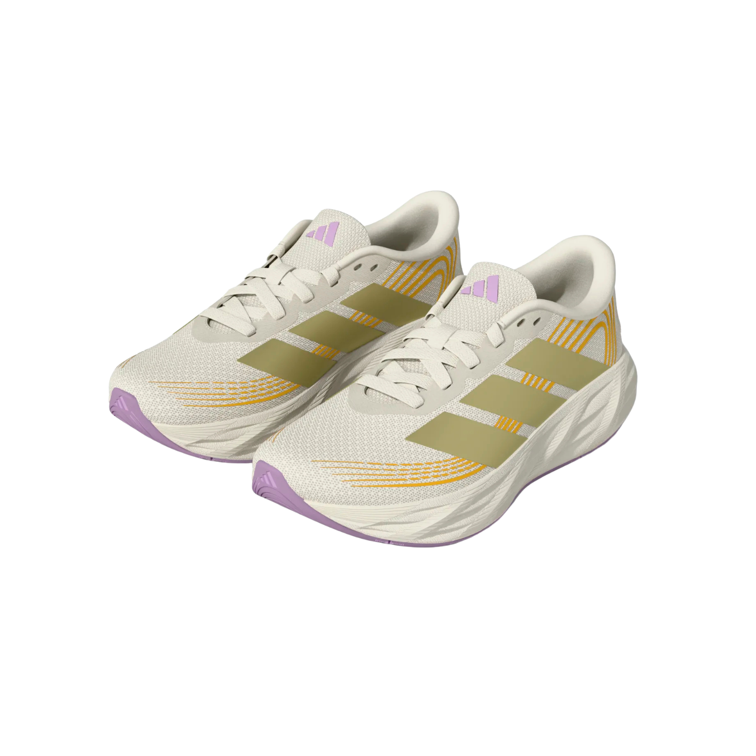 Adidas Galaxy 8 Running Shoe Junior - White/Gold/Lilac