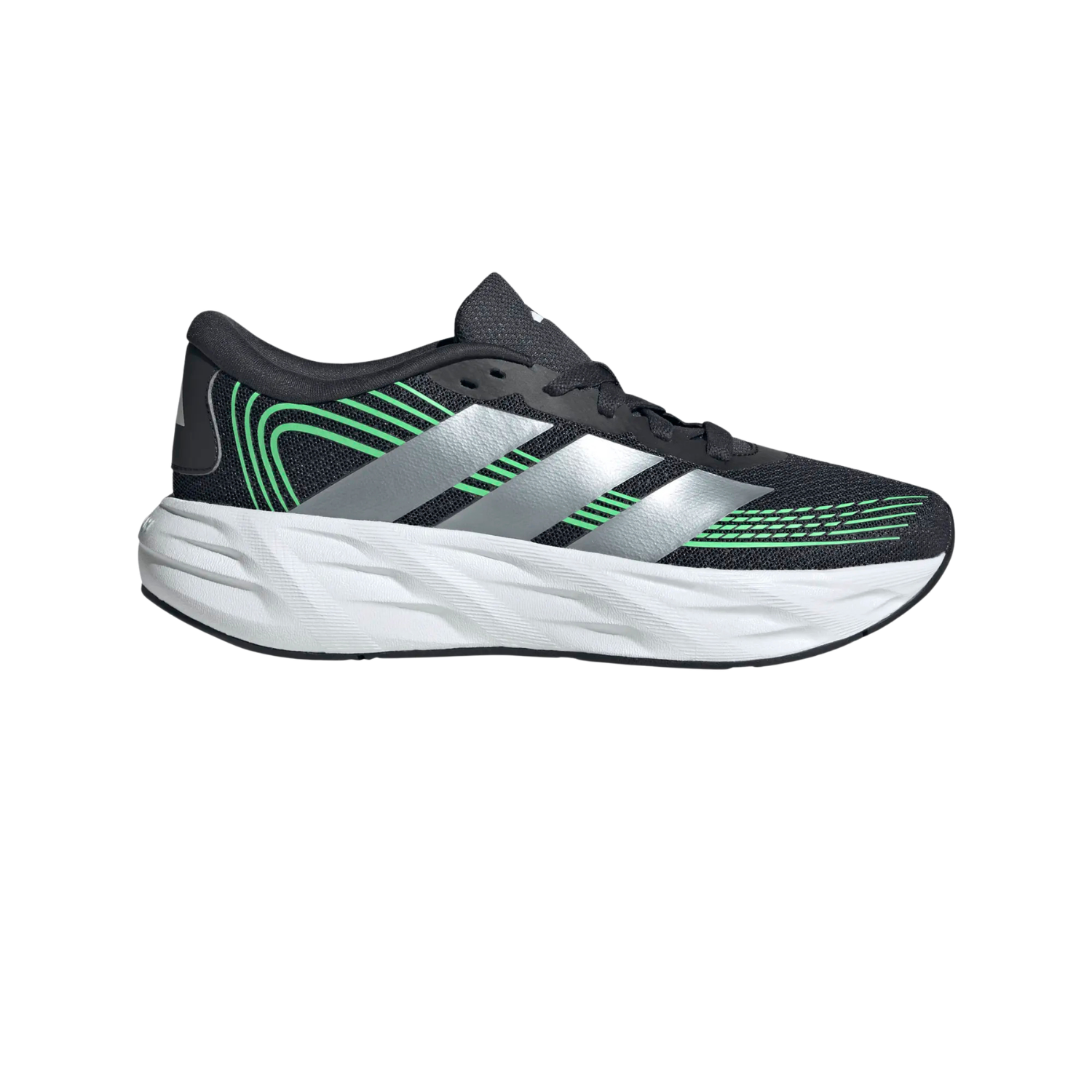 Adidas Galaxy 8 Running Shoe Junior - Grey/Green
