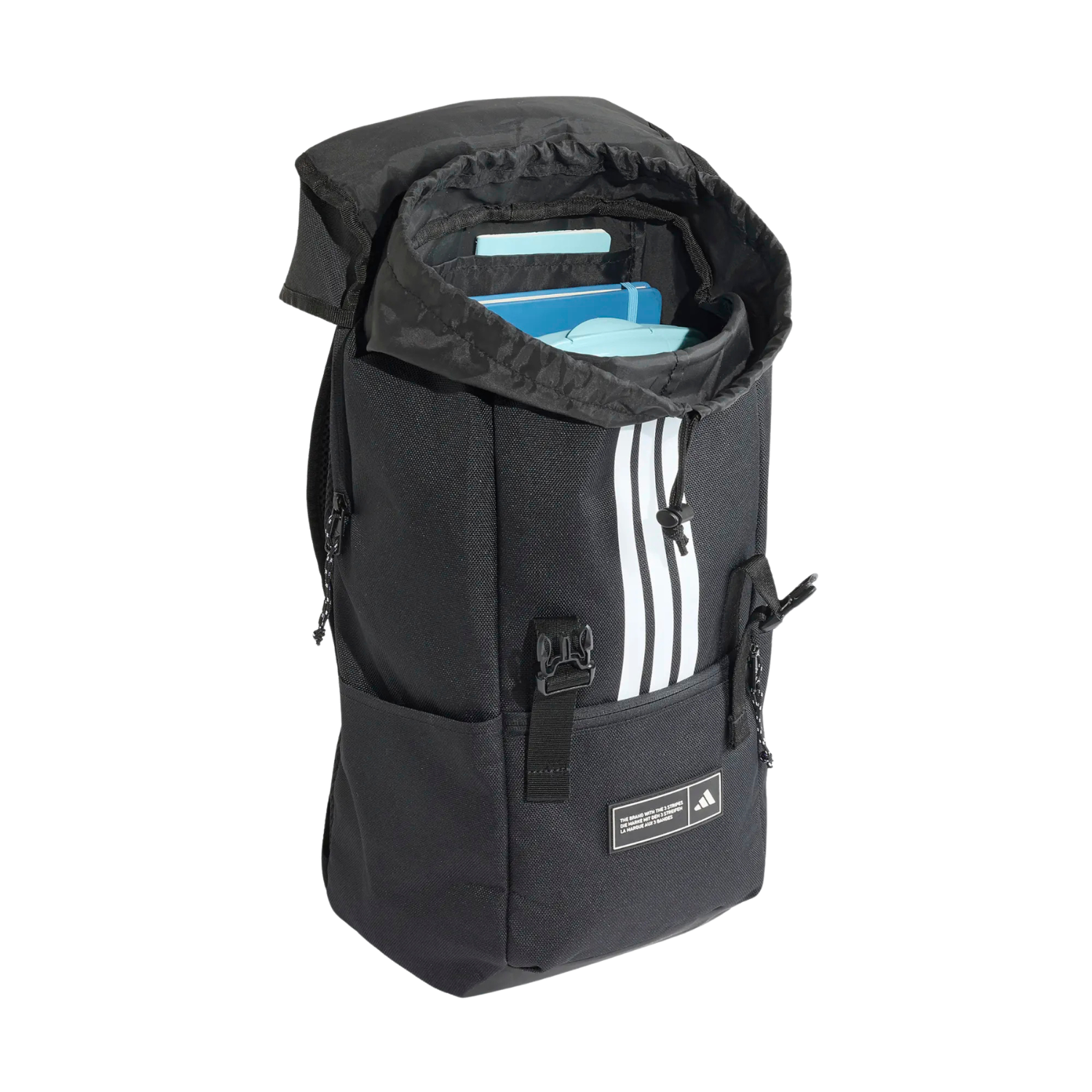 Adidas 3 Stripes Flap Backpack - Black