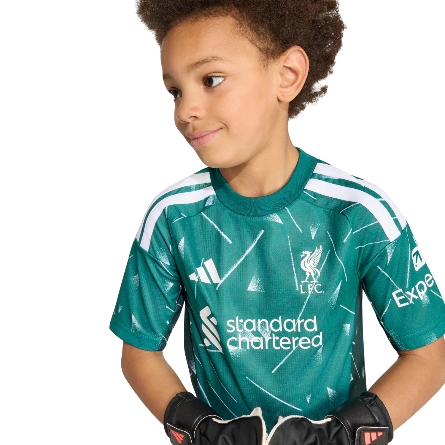 Adidas Liverpool F.C. 26/27 Goalkeeper Kids Set - Green