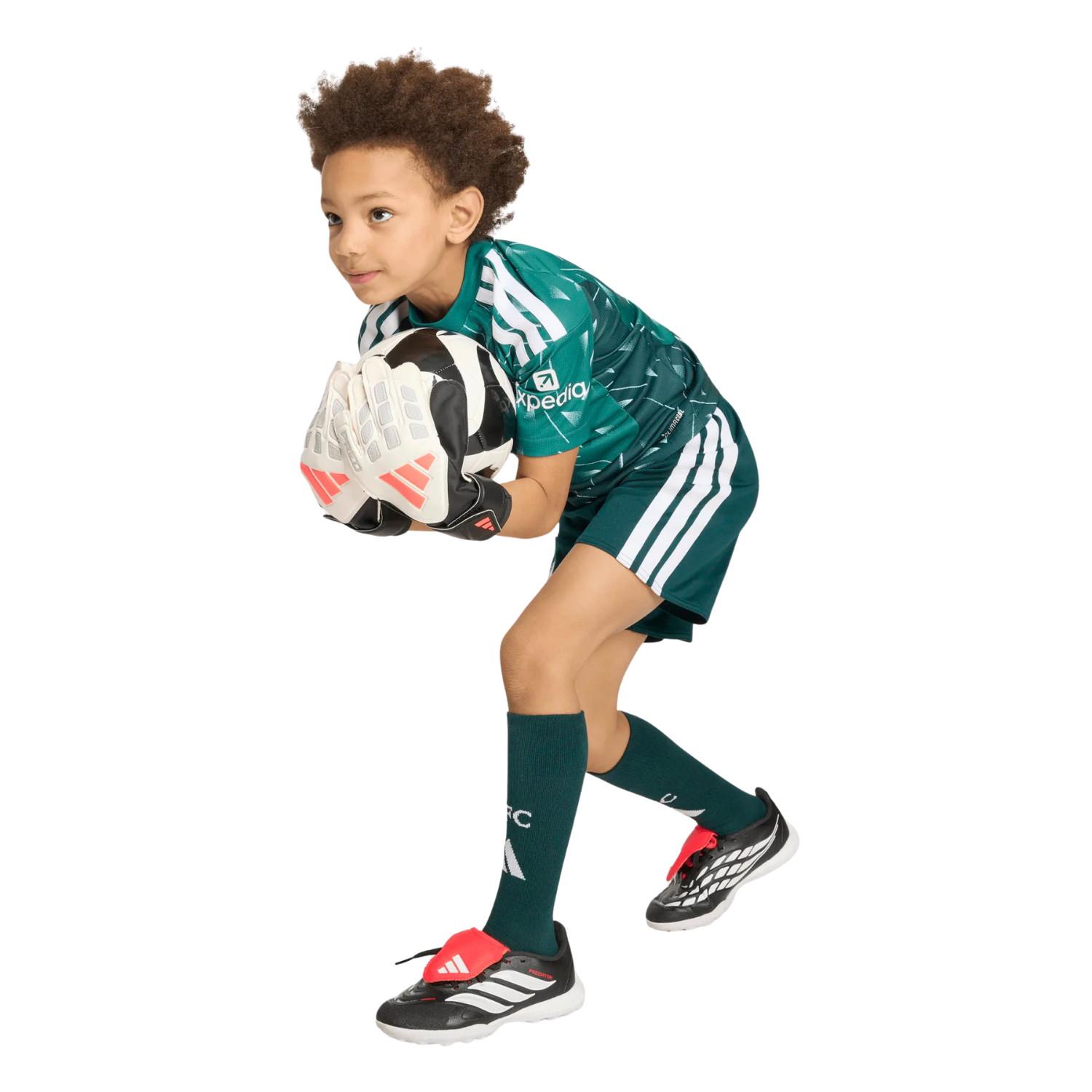 Adidas Liverpool F.C. 26/27 Goalkeeper Kids Set - Green