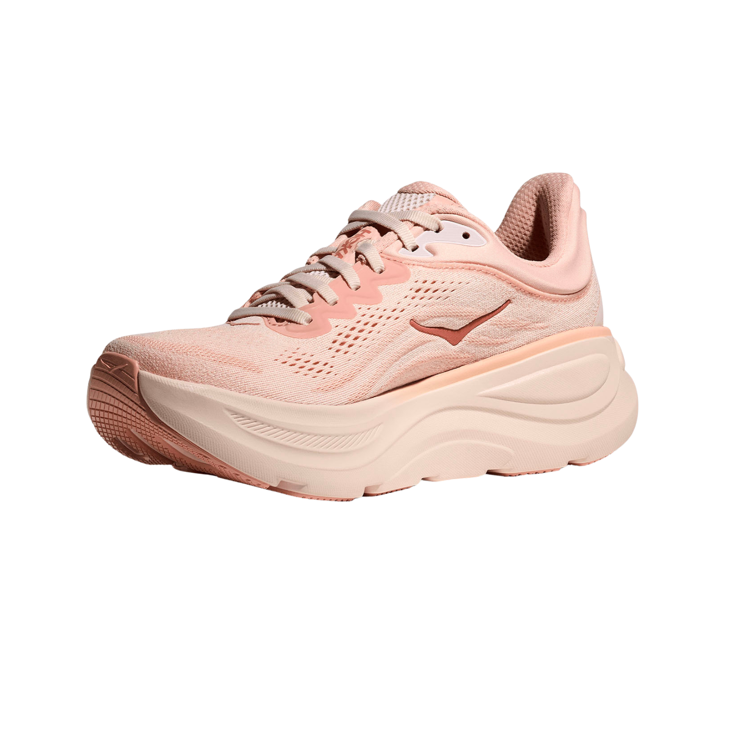 Hoka Bondi 9 Running Shoes Women - Rose Latte/Rose Cream