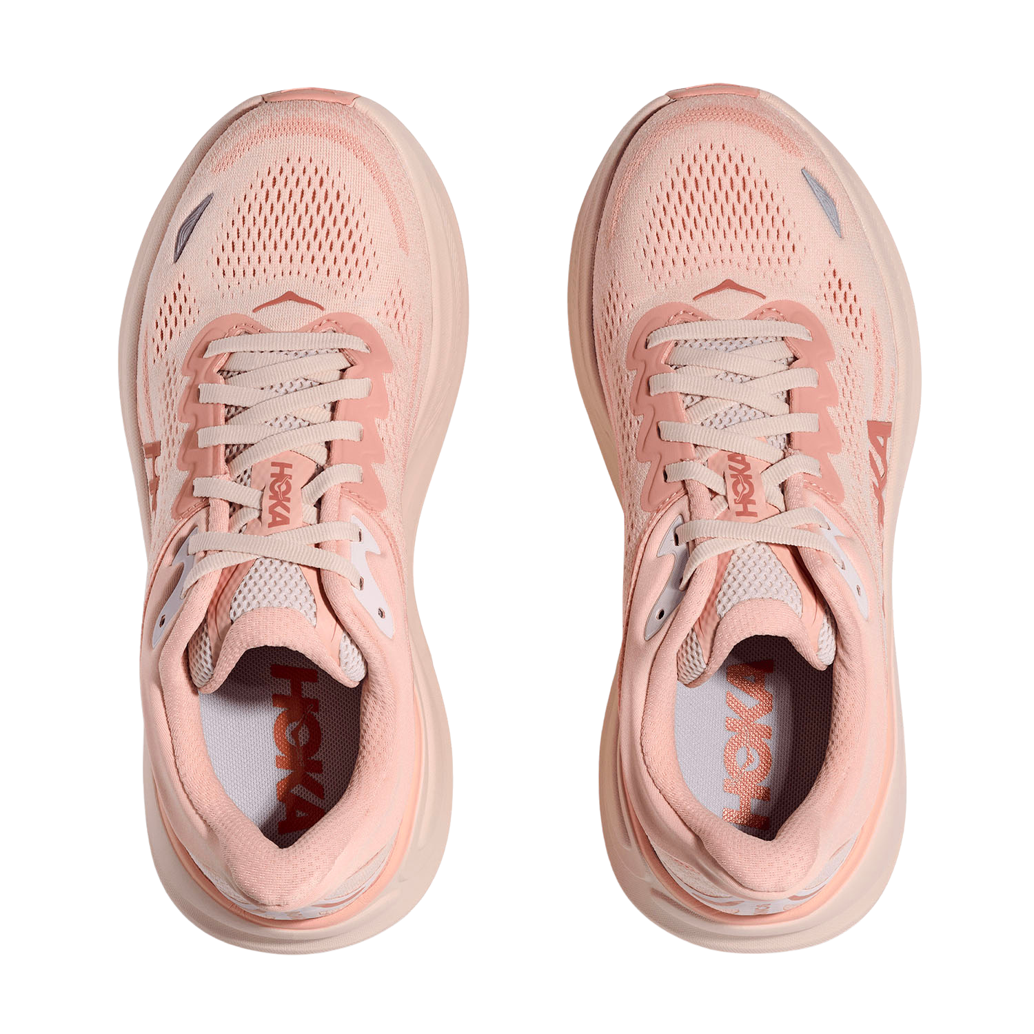 Hoka Bondi 9 Running Shoes Women - Rose Latte/Rose Cream