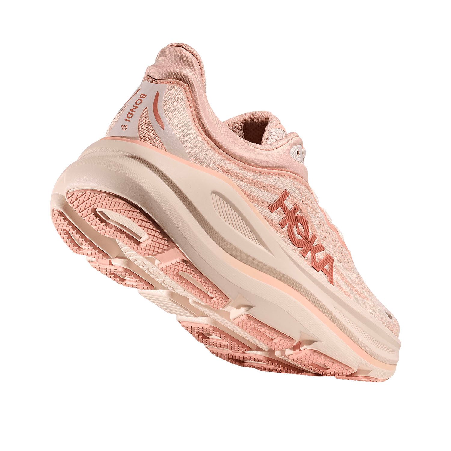 Hoka Bondi 9 Running Shoes Women - Rose Latte/Rose Cream
