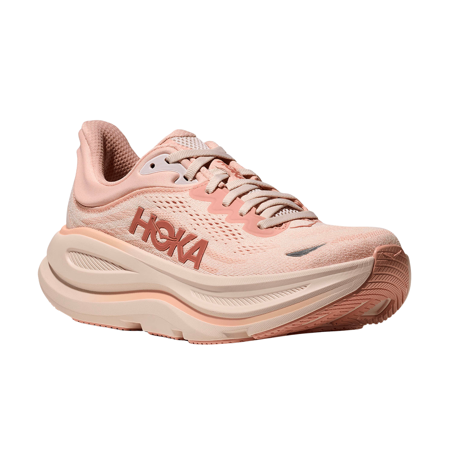Hoka Bondi 9 Running Shoes Women - Rose Latte/Rose Cream