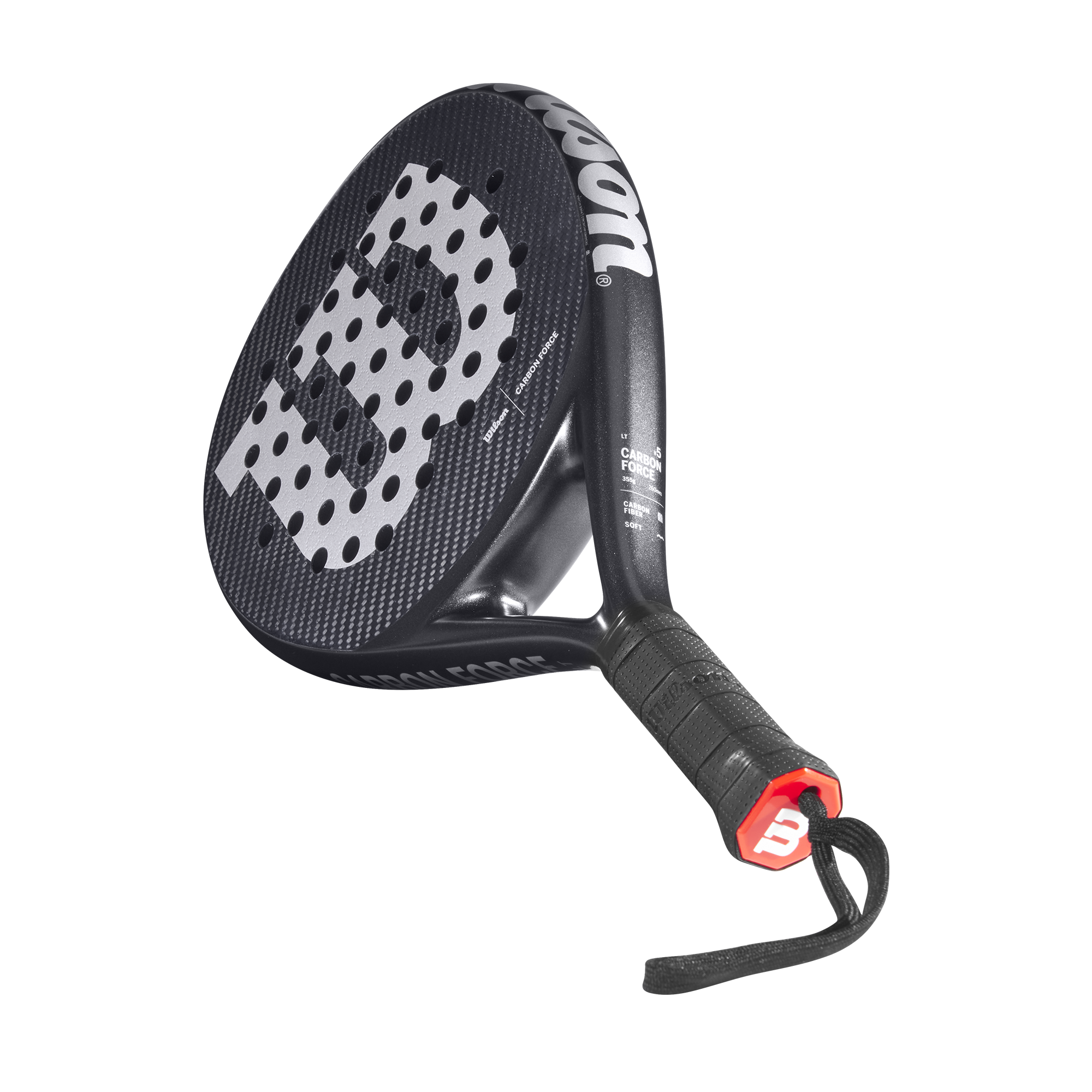 Wilson Carbon Force LT Padel Racket - Black