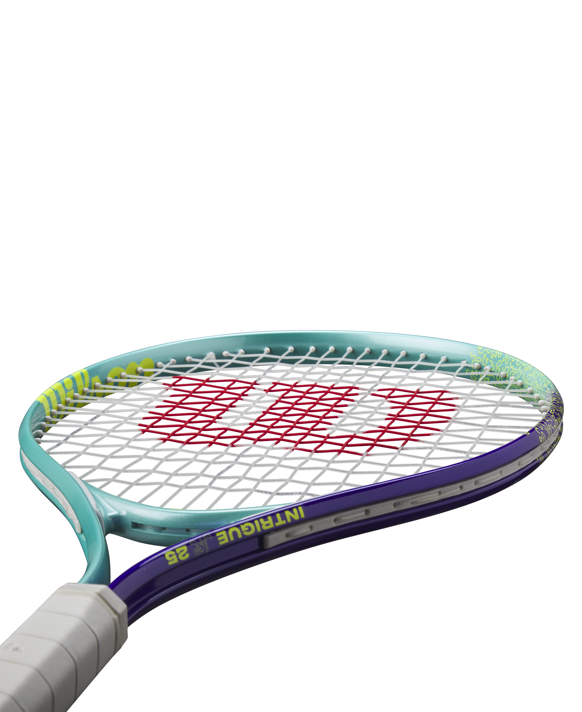 Wilson Intrigue Junior 25 Girls Tennis Racket - 205g - Green/Navy
