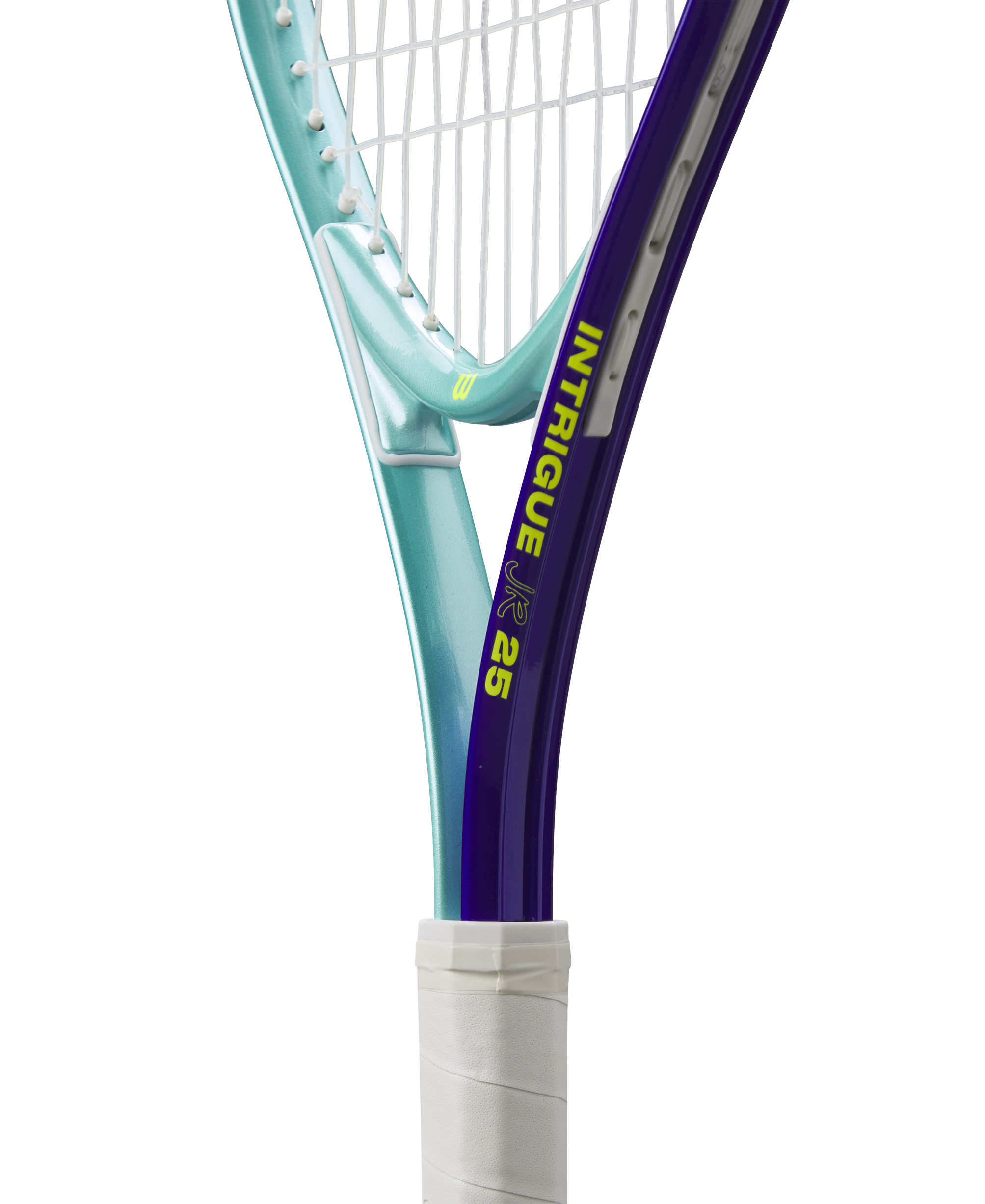 Wilson Intrigue Junior 25 Girls Tennis Racket - 205g - Green/Navy