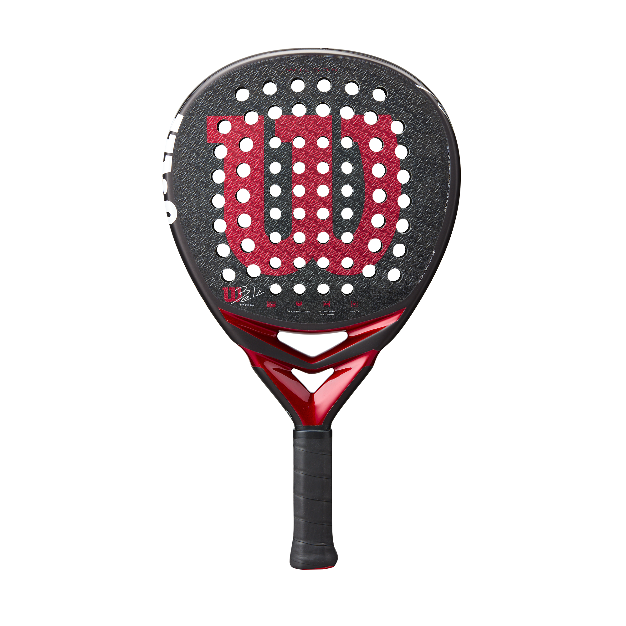 Wilson Bela Pro V3 Padel Racket - Black/Red