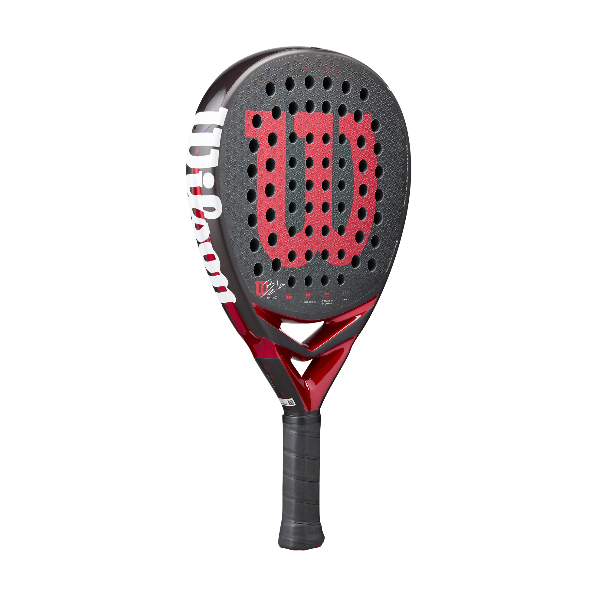 Wilson Bela Pro V3 Padel Racket - Black/Red
