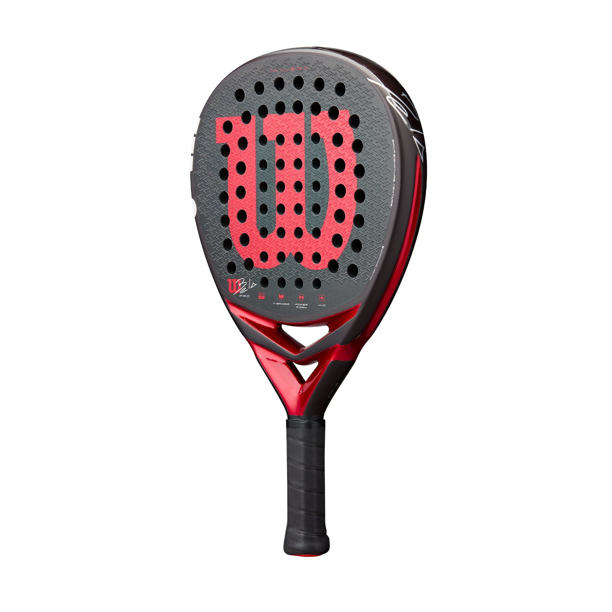 Wilson Bela Pro V3 Padel Racket - Black/Red