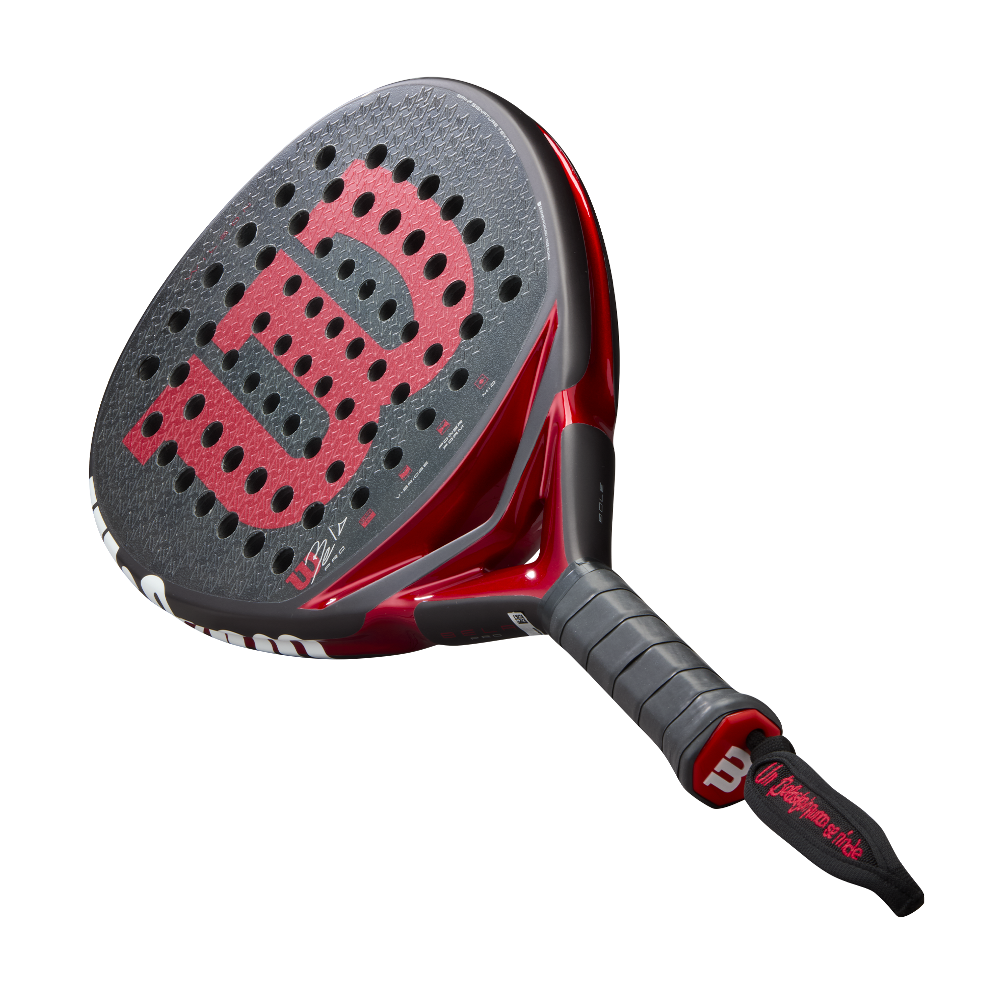 Wilson Bela Pro V3 Padel Racket - Black/Red