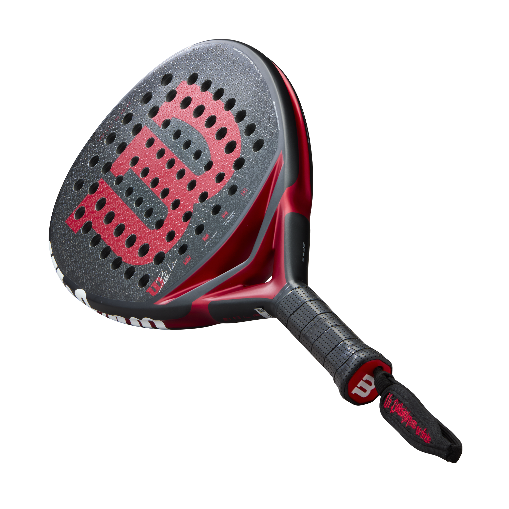 Wilson Bela V3 Padel Racket - Black/Red