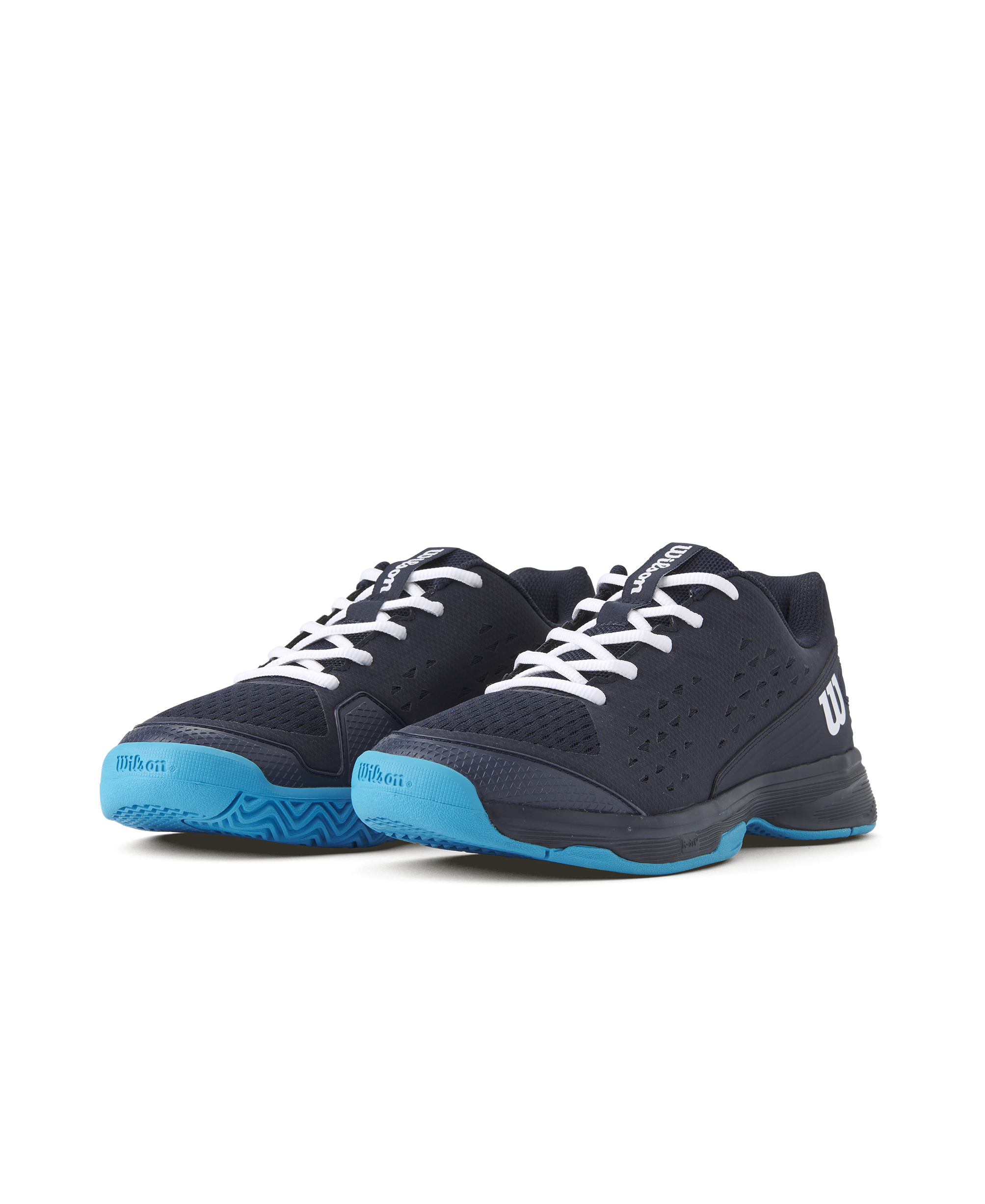 Wilson Rush Pro L Tennis Shoes Junior - Black/ Blue