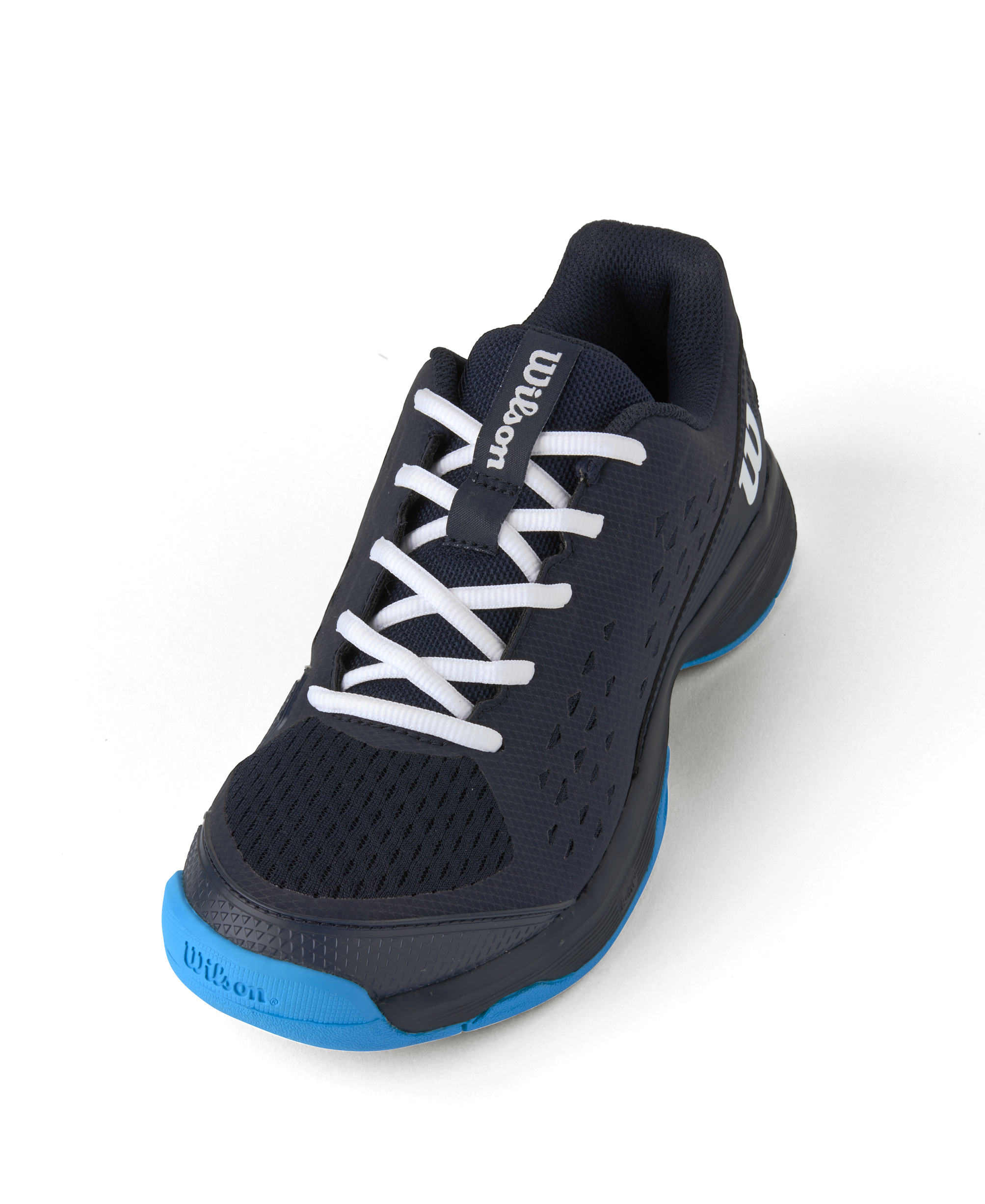 Wilson Rush Pro L Tennis Shoes Junior - Black/ Blue