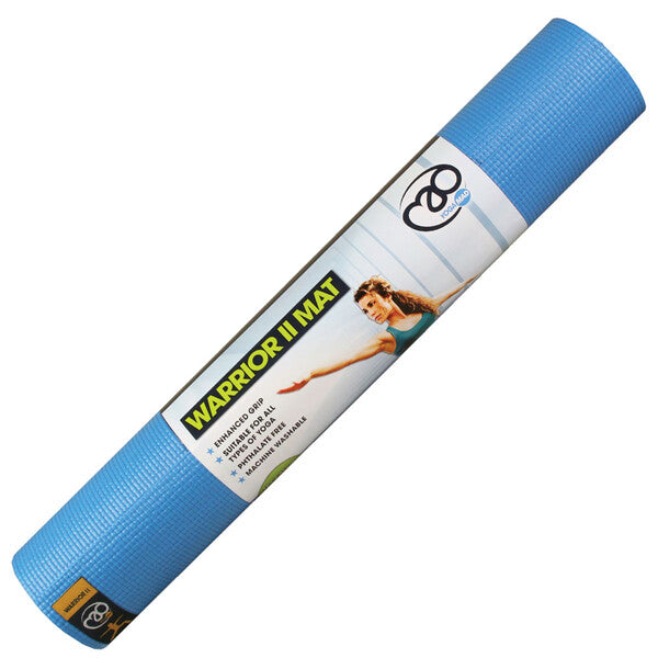 Warrior II Yoga Mat 4mm (Light Blue)