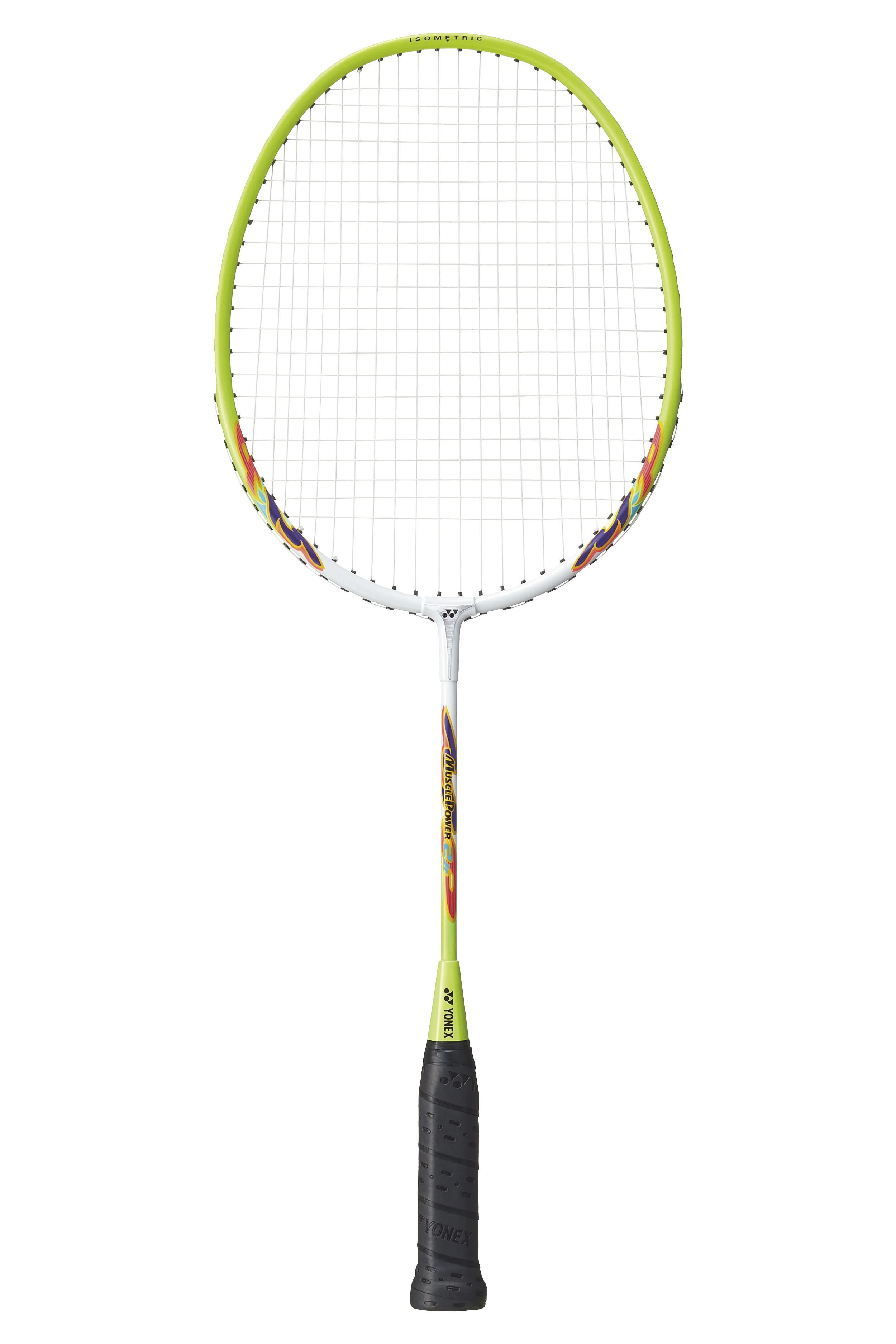 Yonex Muscle Power 2 Jr Badminton Racket - White/Lime Yellow