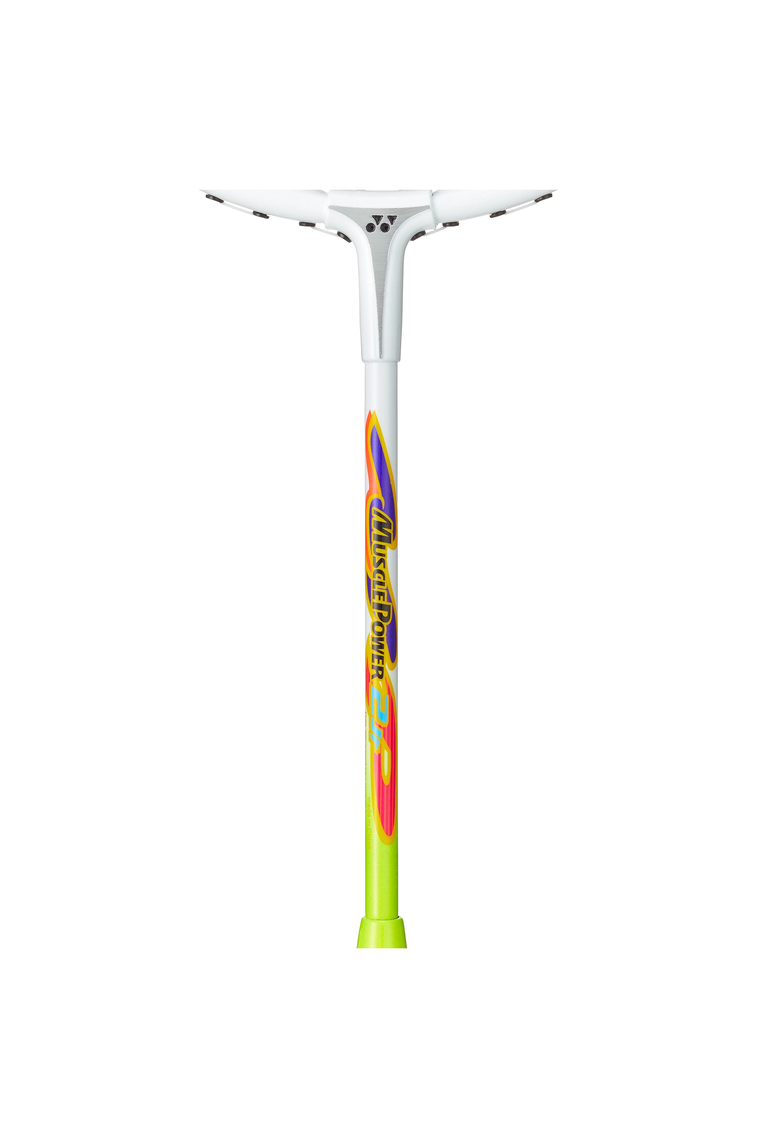 Yonex Muscle Power 2 Jr Badminton Racket - White/Lime Yellow