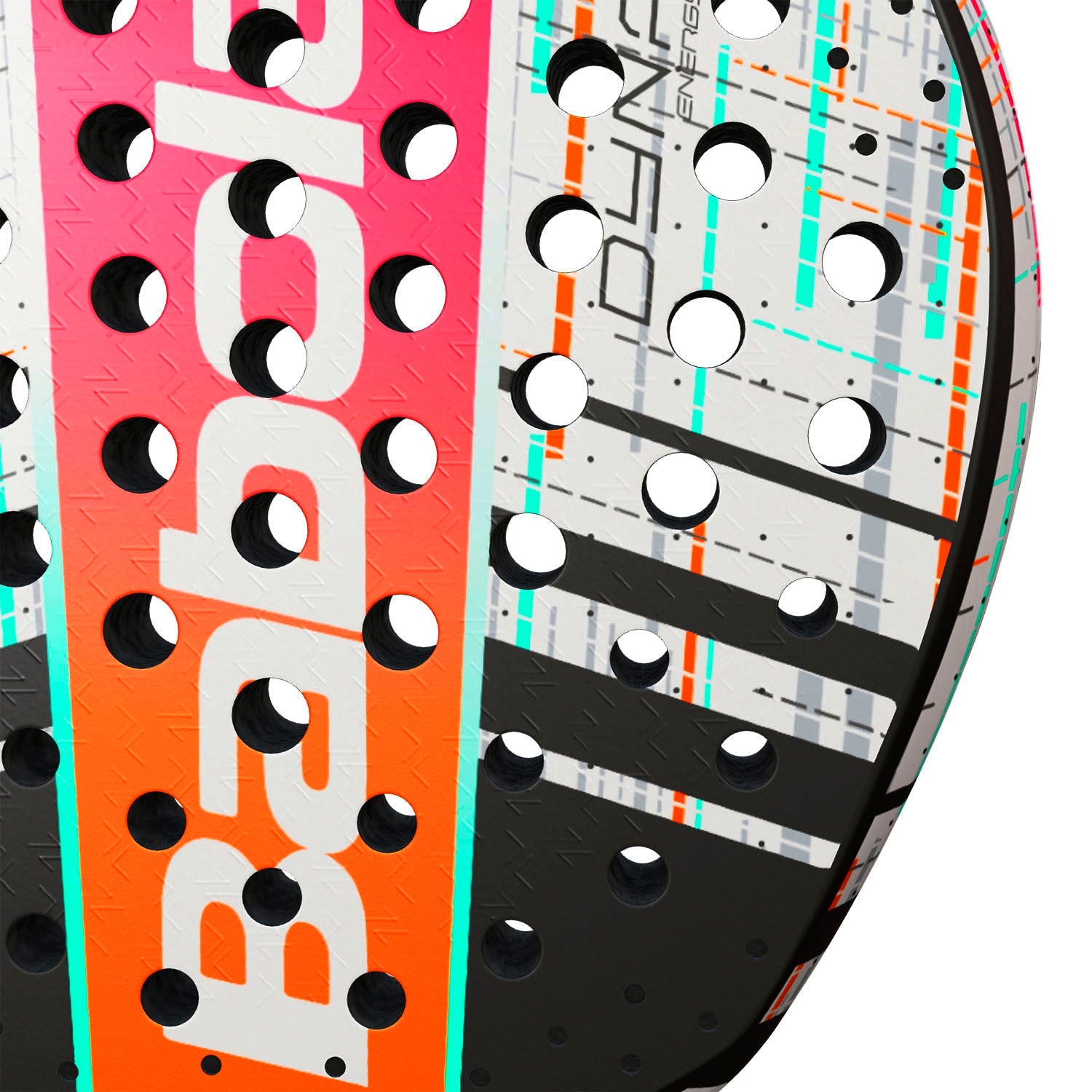 Babolat DYNA ENERGY Padel Racket - White/Orange