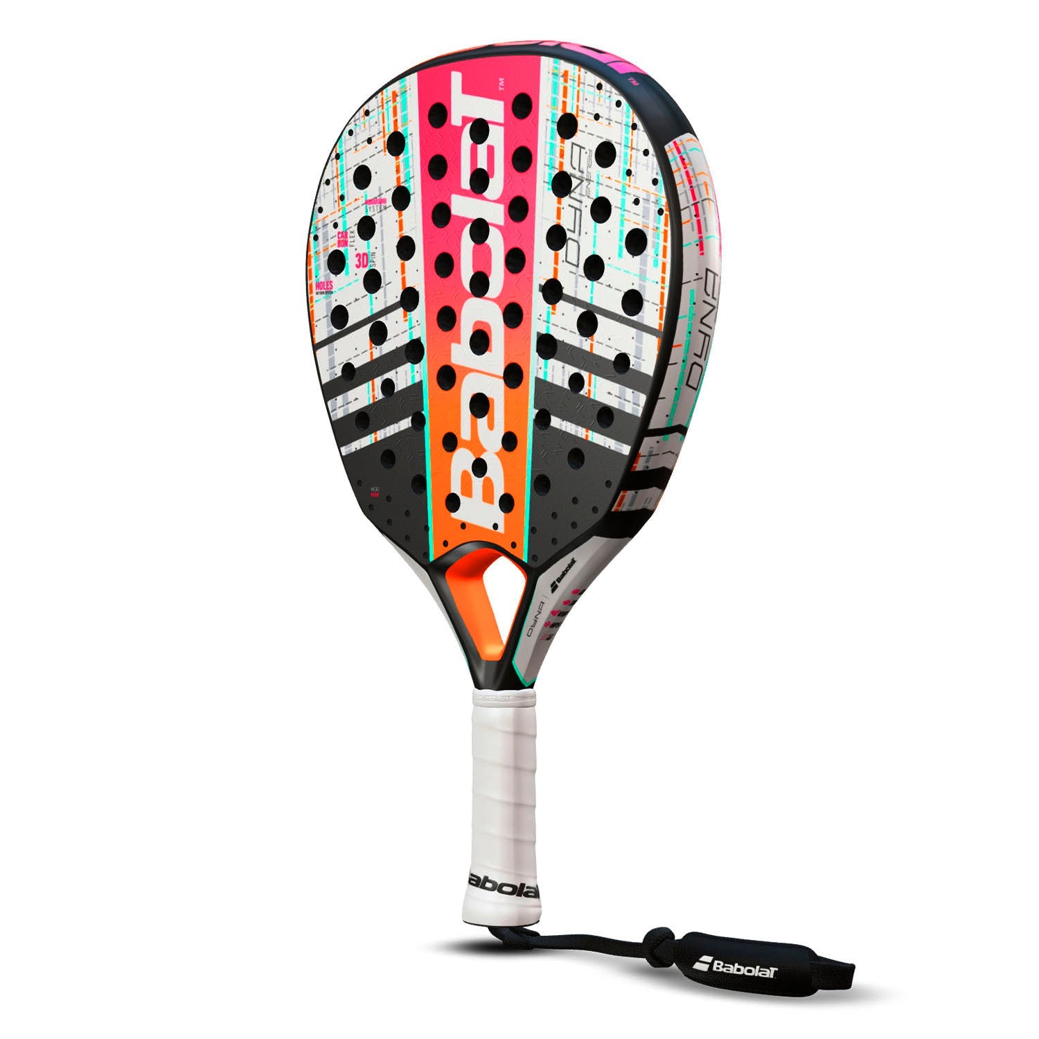 Babolat DYNA ENERGY Padel Racket - White/Orange